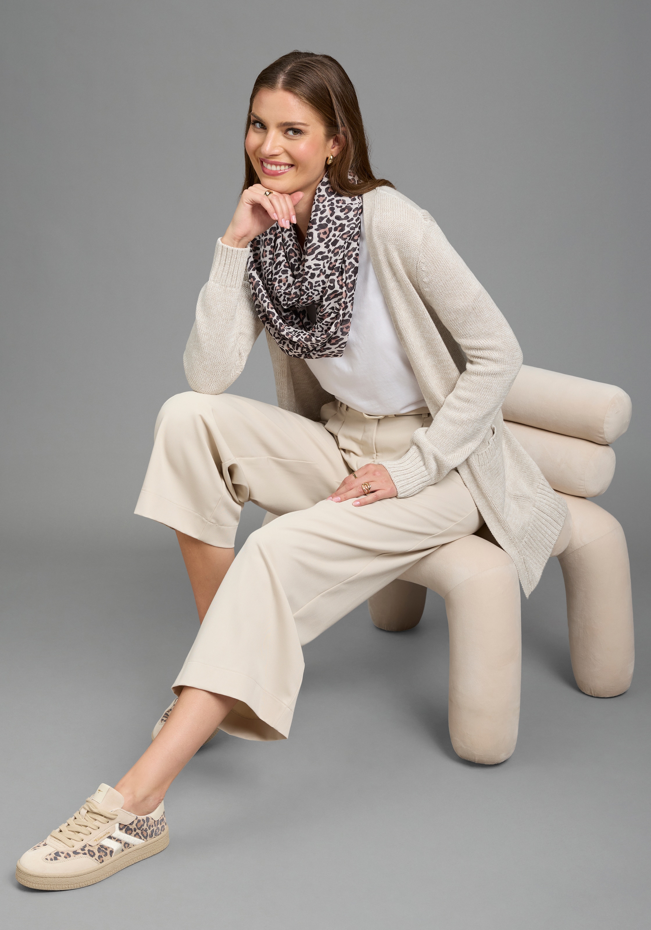 Flashlights Veste en tricot »in melierter Optik, elastisches Material« avec poches appliquées