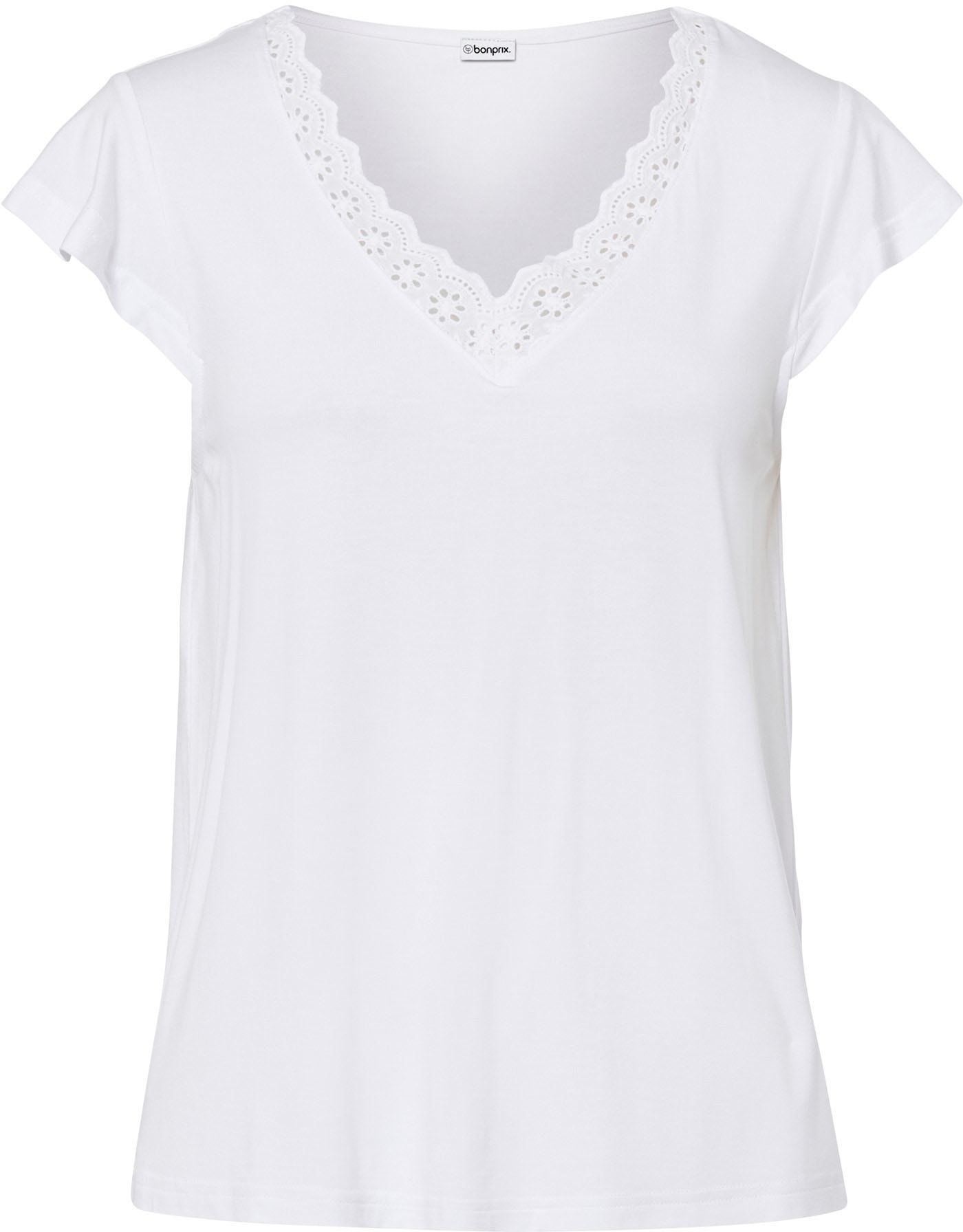 bonprix T-shirt »Shirt aus Viskose-Mix« bequeme Passform, Kurzarm-Design, für vielseitige Anlässe