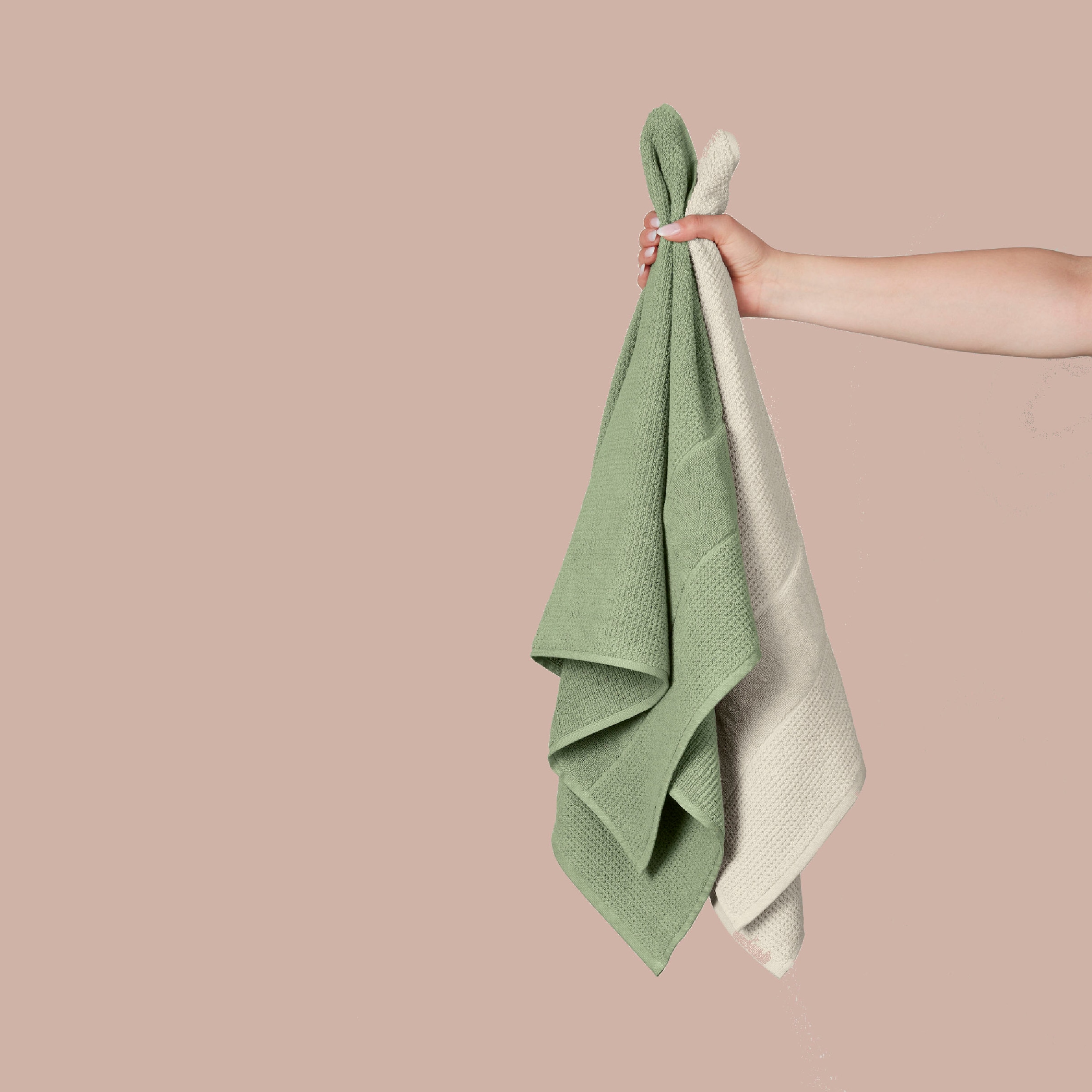 Schiesser Duschtücher »Turin aus 100% Baumwolle in dezenter Reiskornoptik« MADE IN GREEN by OEKO-TEX®
