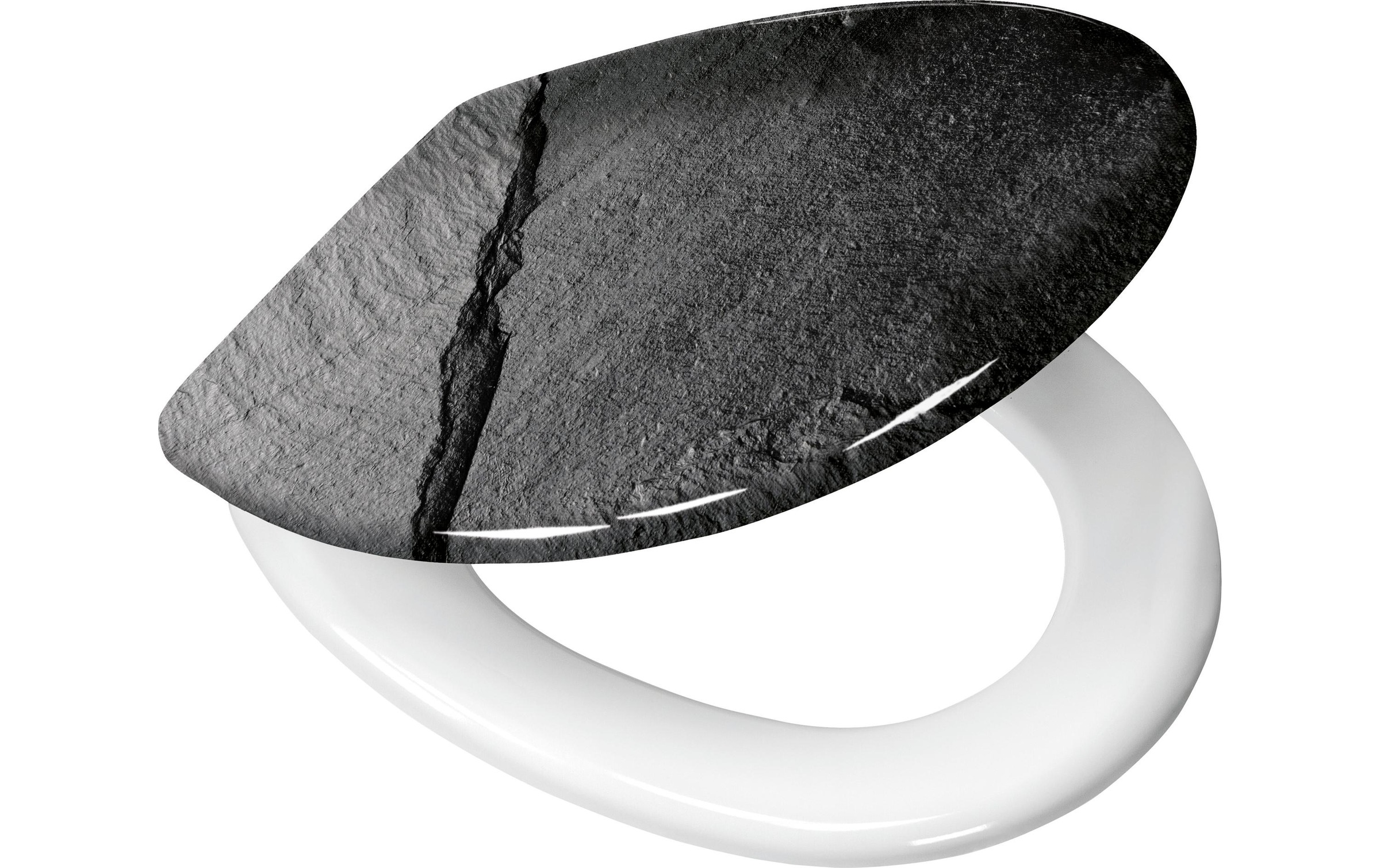 Kleine Wolke Siège de WC »Slate Schwarz«