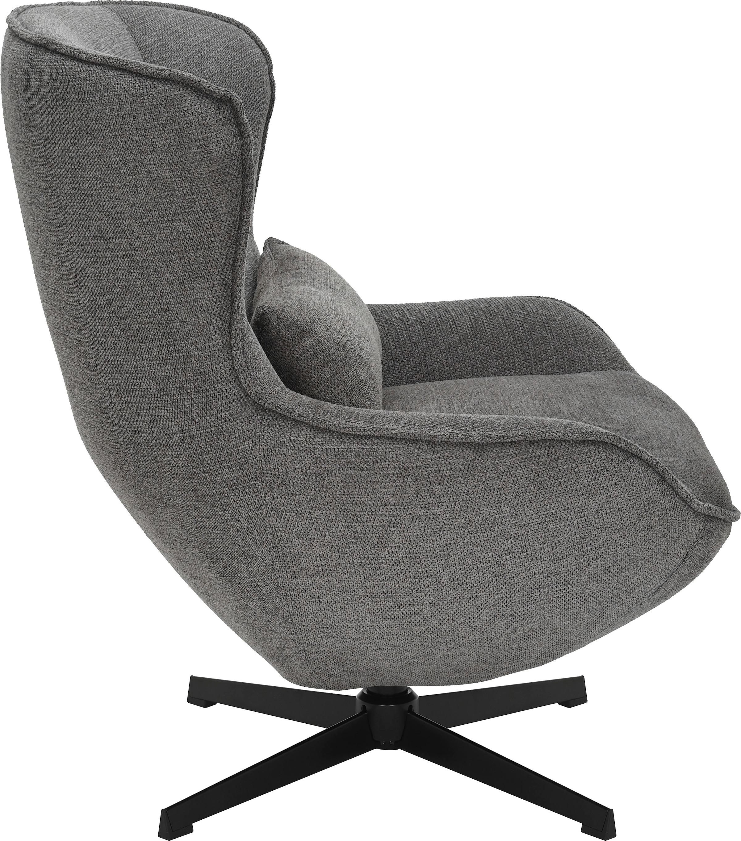 GOODproduct Fauteuil »YOLLI Relaxsessel, TV-Sessel mit Hocker« 360° Grad drehbar, Struktur-Bezug