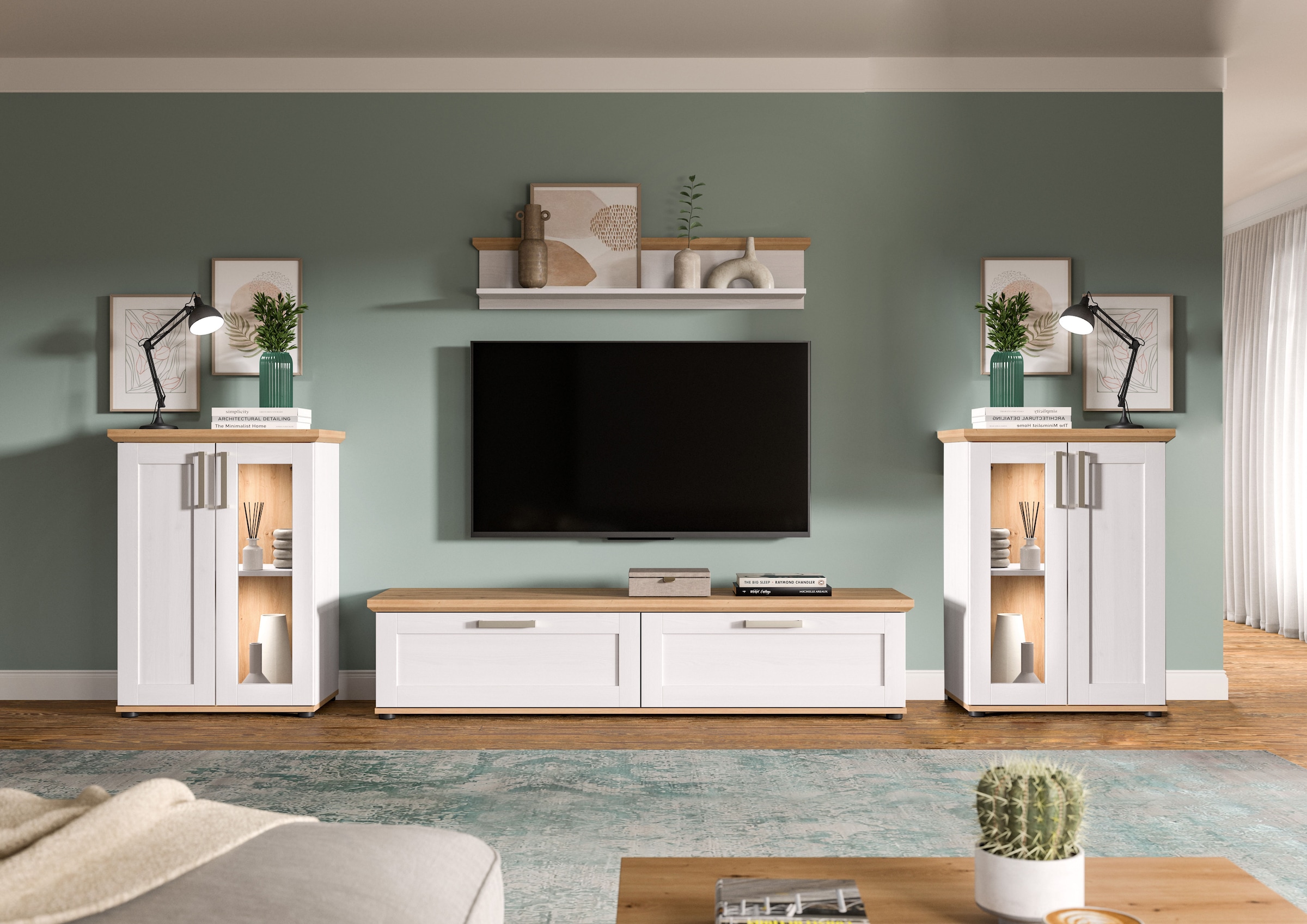 Home affaire Wohnwand »Cosenza« Set, 4 Stk. tlg.