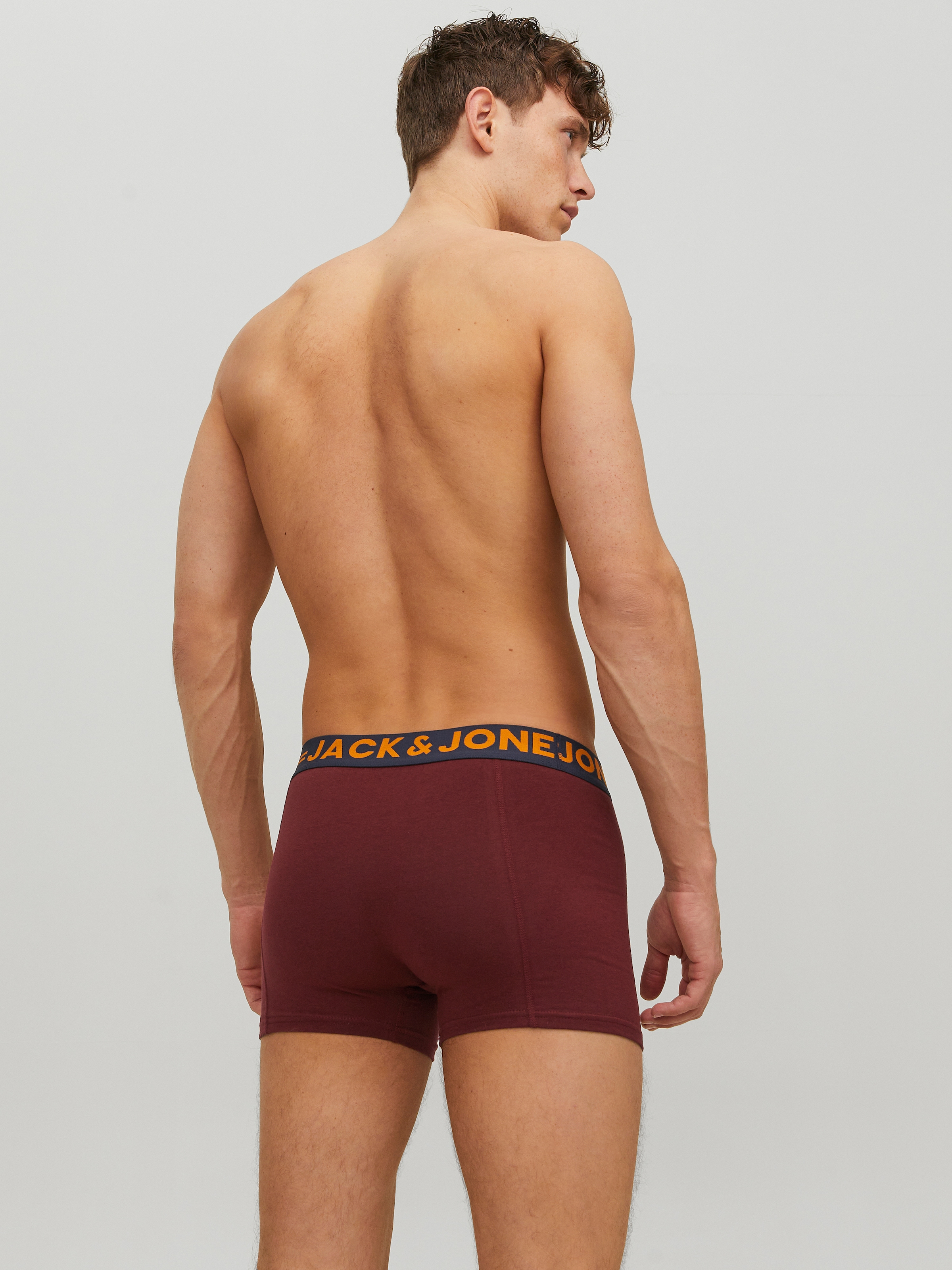 Jack & Jones Boxer »JAC Lichfield Trunks« Packung, 3 cuis mit kontrastfarbigem Bund