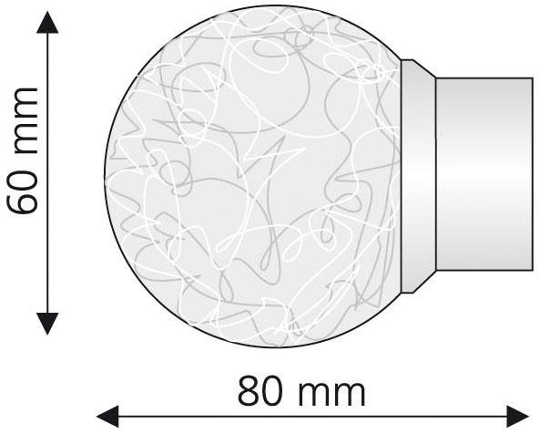 Liedeco Embout de tringle à rideaux für Gardinenstange Ø 28 mm