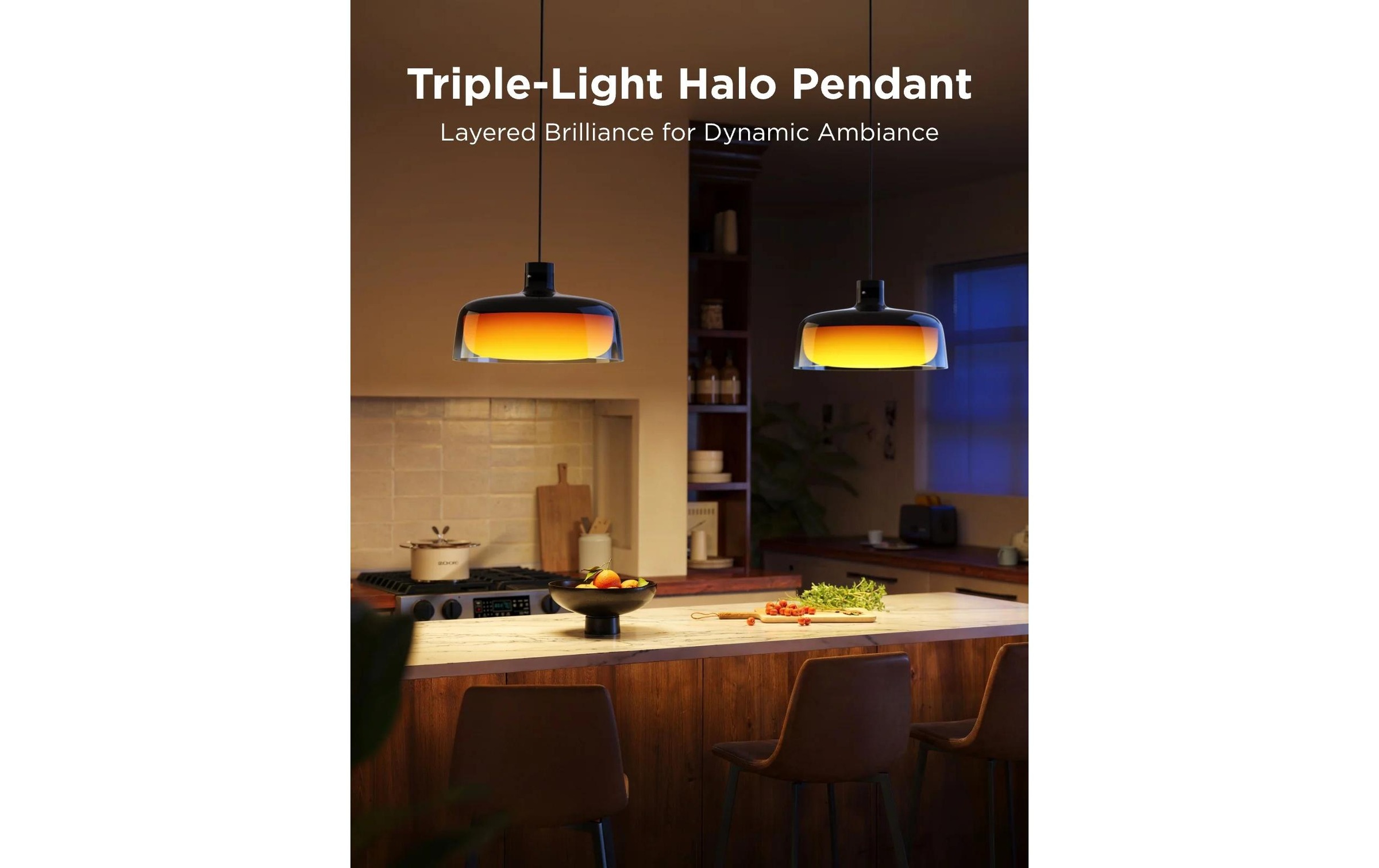 Govee Pendelleuchte »30 x 30 x 17,1 cm« 1 Stk. RGB Steuerung per App, Sprache (Alexa, Google, Matter)