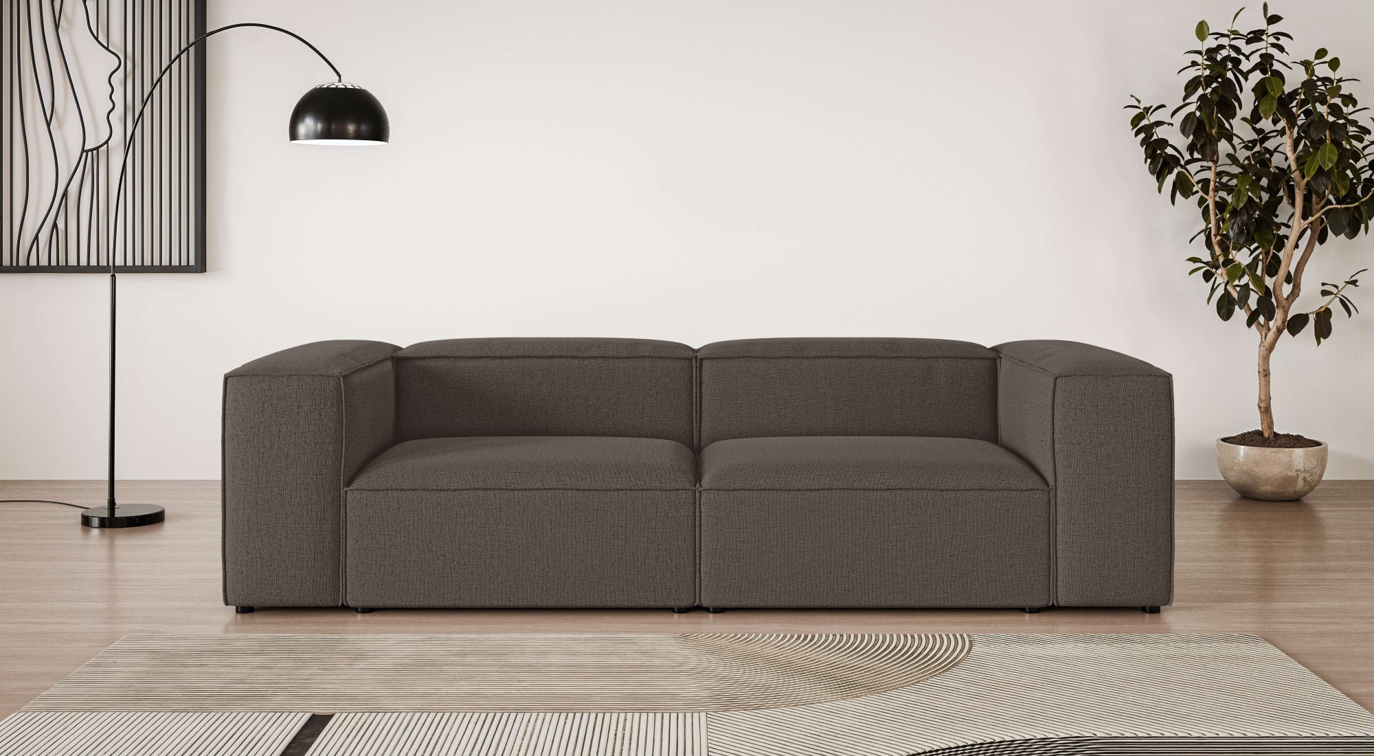 GOODproduct Canapé Big »HAILY Modularsofa, Masse B/T/H: 260/100/72 cm« als Modul oder separat verwendbar, für individuelle Zusammenstellung