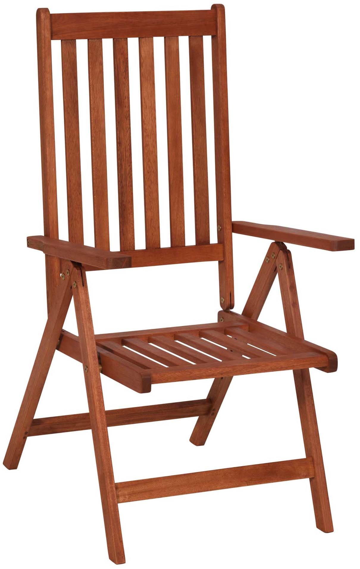 MERXX Gartensessel »Vitoria« Set, 2 Stk. tlg. 2er Set, Eukalyptusholz, klappbar, verstellbar, braun