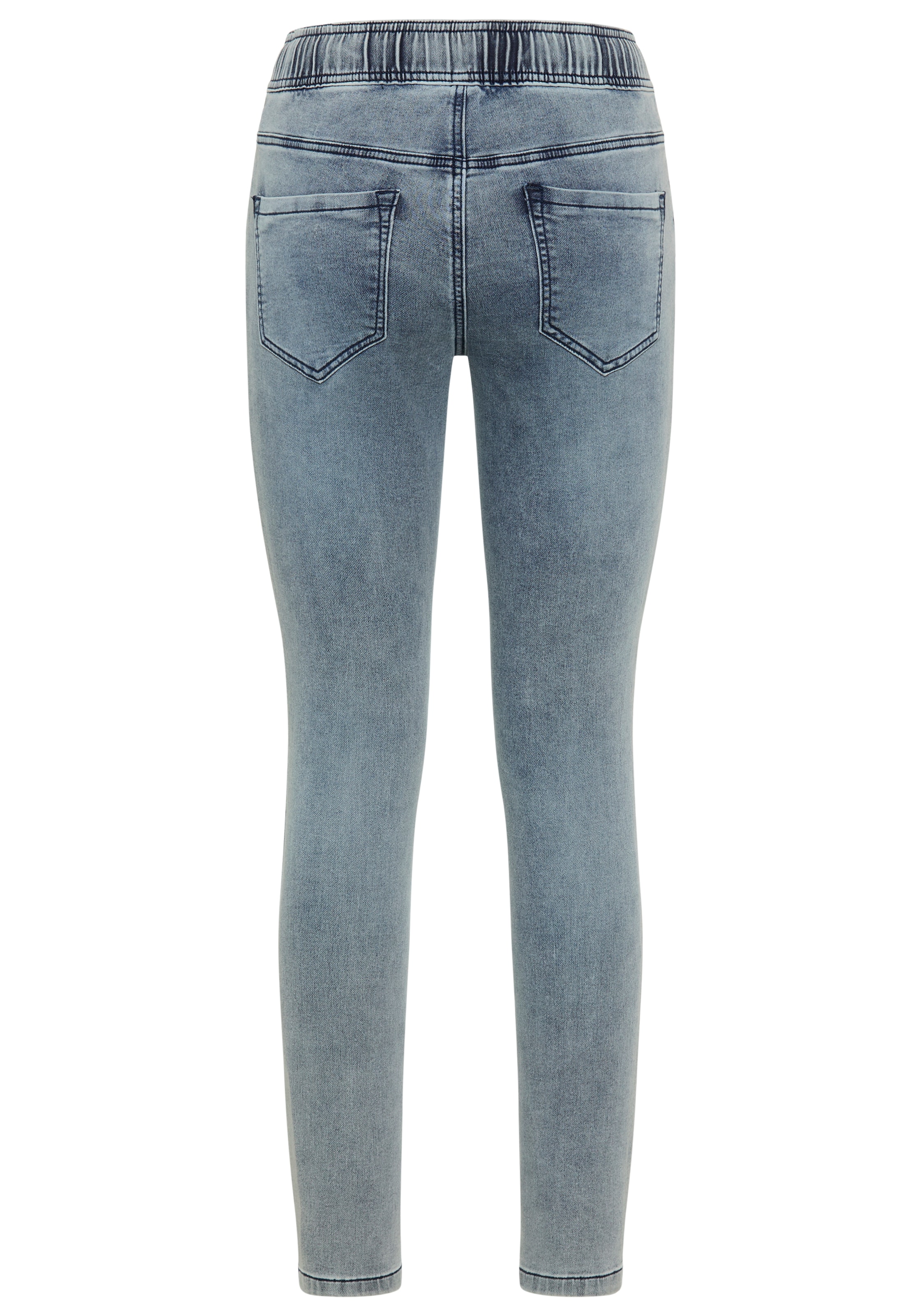 Arizona Jeans stretch weites Bein,  normale Leibhöhe,  knöchellang,  mit Used-Waschung