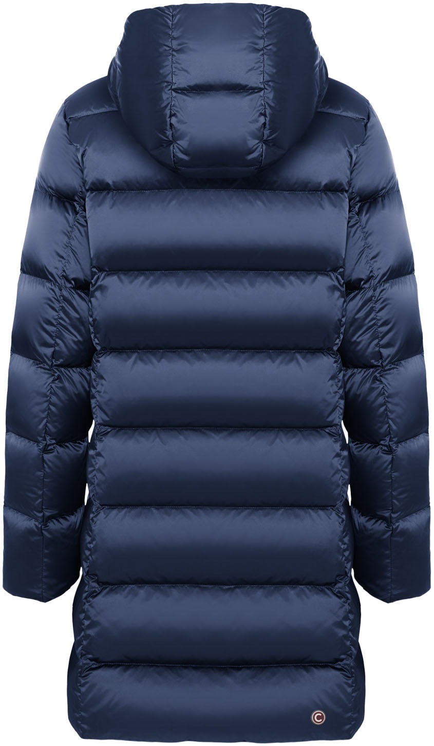 Colmar Daunenjacke mit Kapuze mit glänzendem Finish, normale Passform, 2-Wege-Zipper