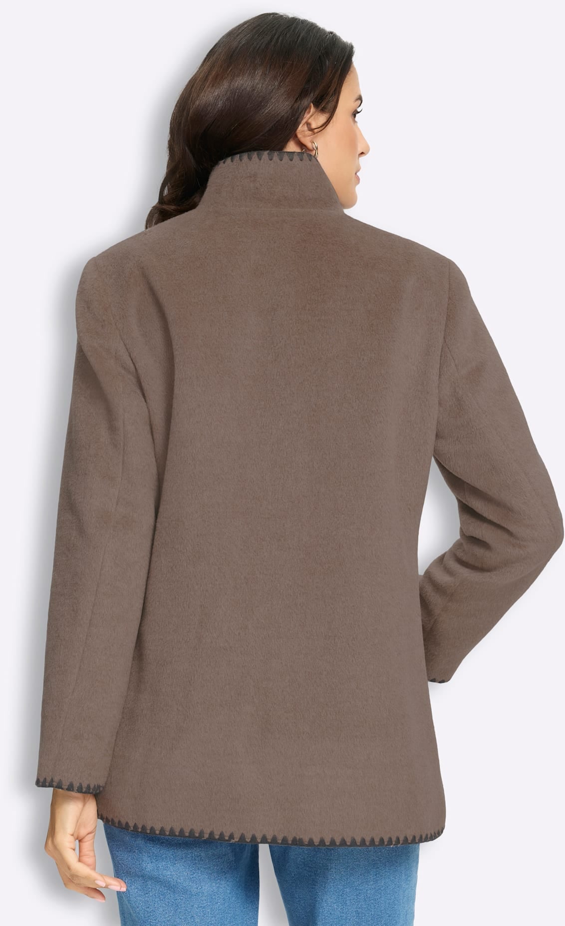 Inspirationen Langjacke ohne Kapuze
