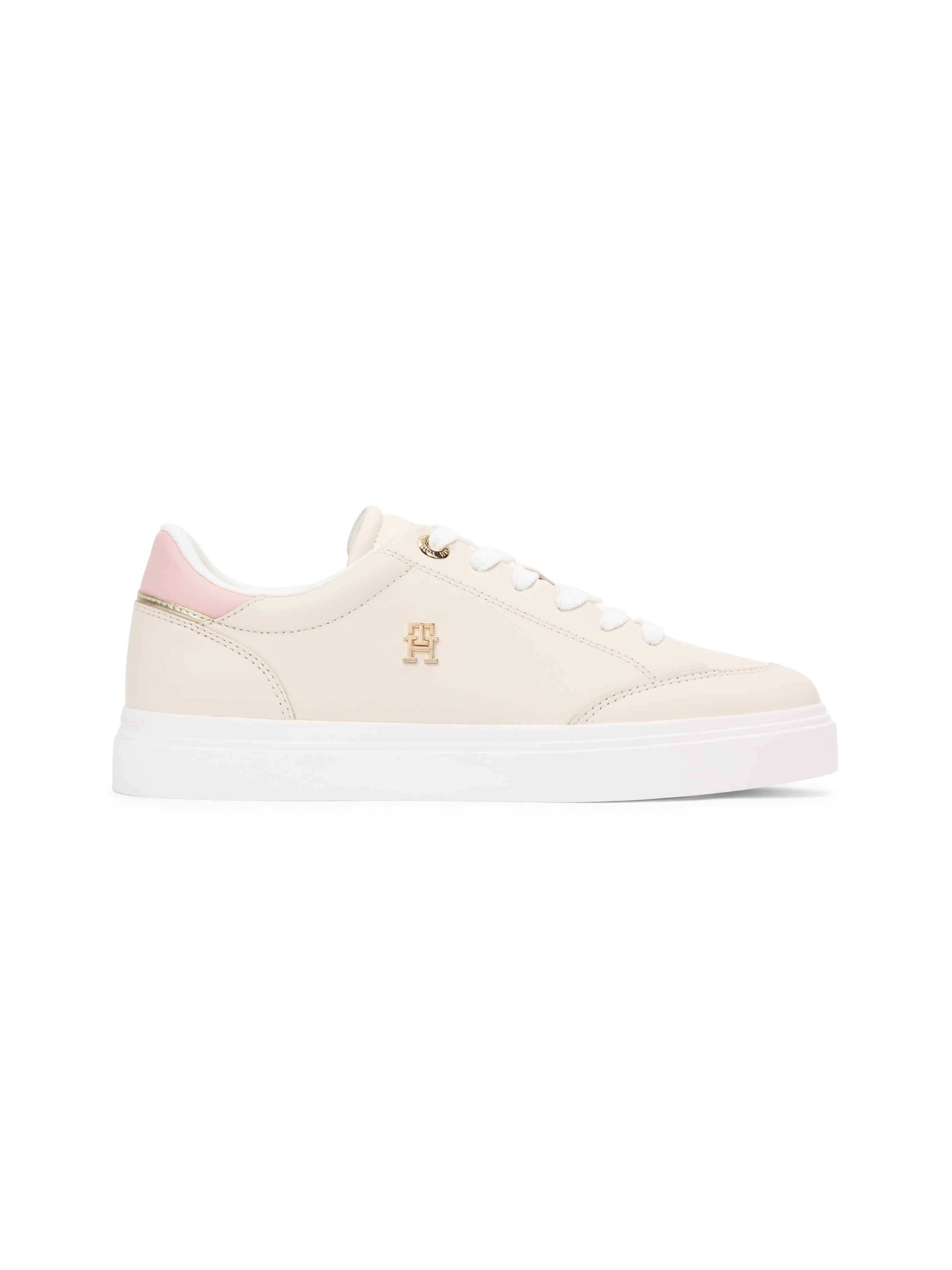 Tommy Hilfiger Baskets à plateforme »TH CHIC CUPSOLE«  chaussure de loisirs, chaussure basse, chaussure à lacets avec logo TH doré