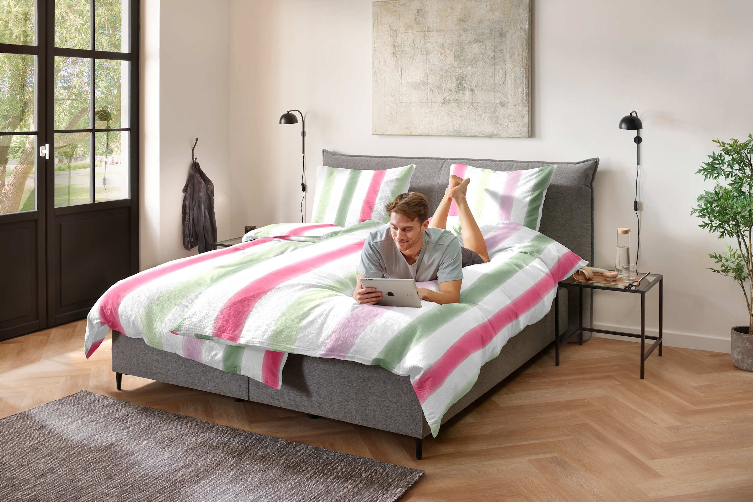 Primera Linge de lit »Soft-Seersucker-Bettwäsche Soft lines« 2