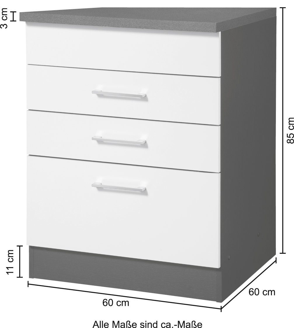 KOCHSTATION Armoire d'encastrement pour table de cuisson »KS-Paris« largeur 60 cm