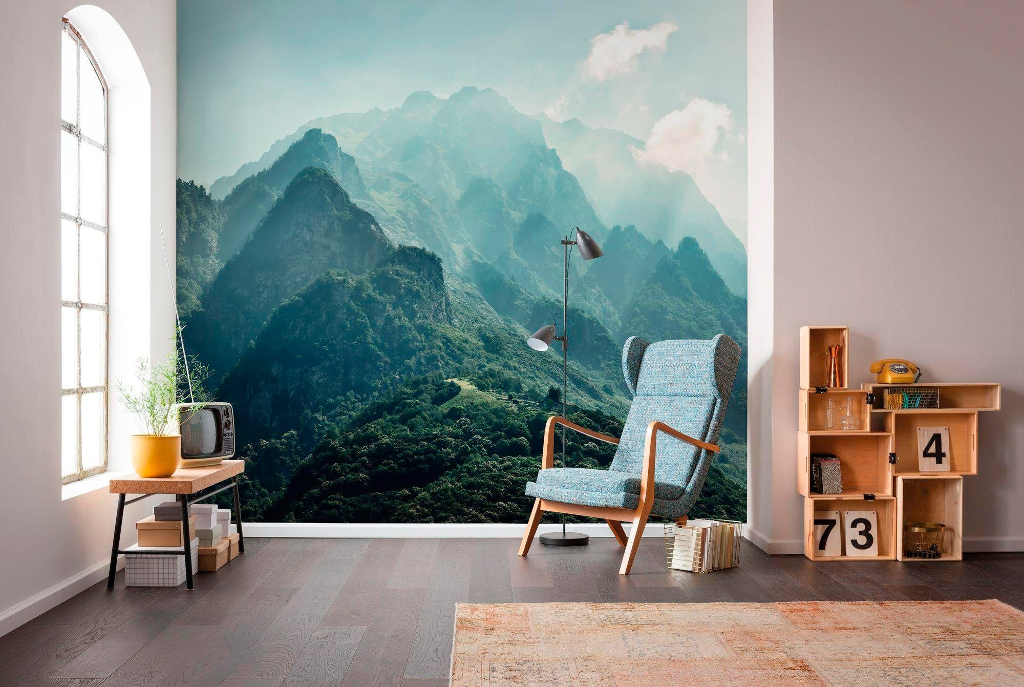 Komar Vliestapete »Digitaldruck Vlies -  The Summit - Grösse 300 x 250 cm« bedruckt glatt Wohnzimmer, Schlafzimmer