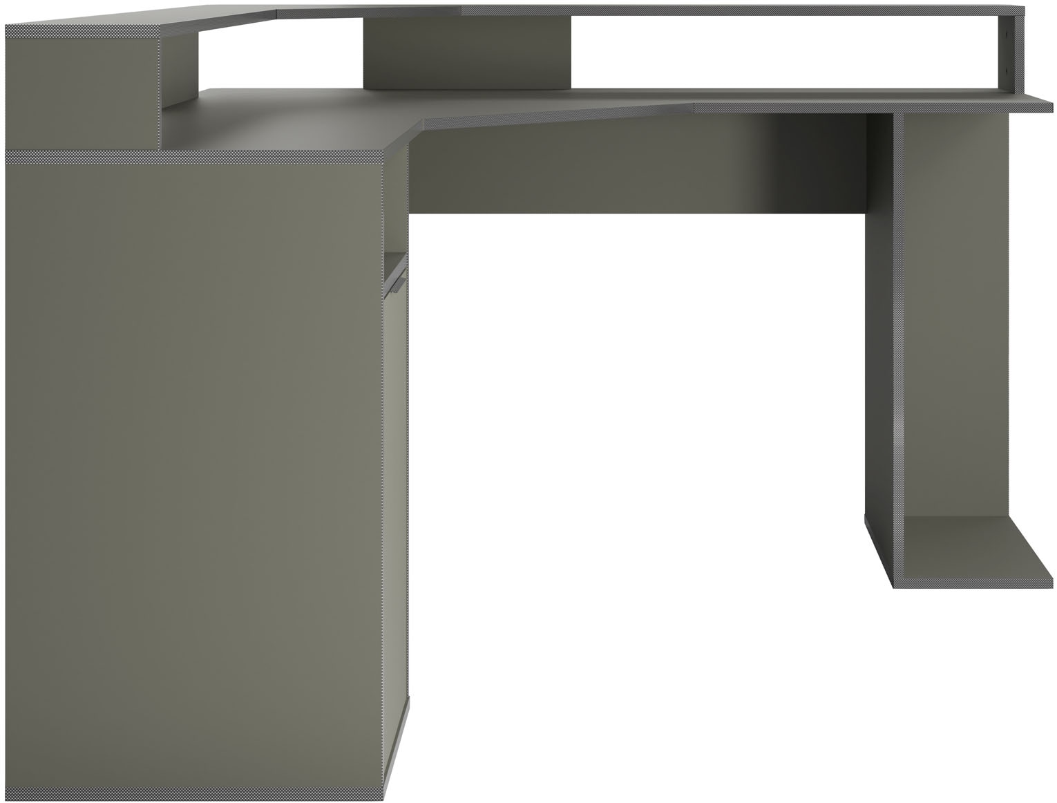 Home affaire Bureau d'angle »Omaha« Gamingtisch mit Tür, Towerfach und Monitorablage, Breite 139 cm