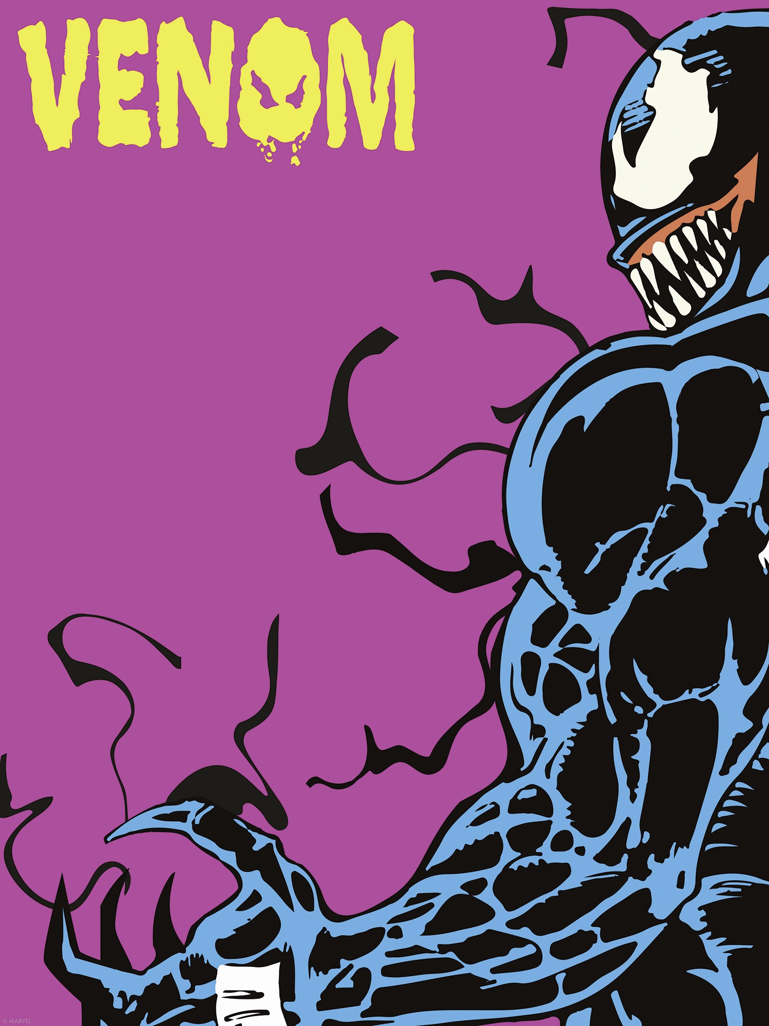 Komar Fresque murale »Marvel Venom Colourful Stare« Ensemble, 1 cuis tlg. 30 x 40 cm (Breite x Höhe) - Kinderzimmer, Dekoration