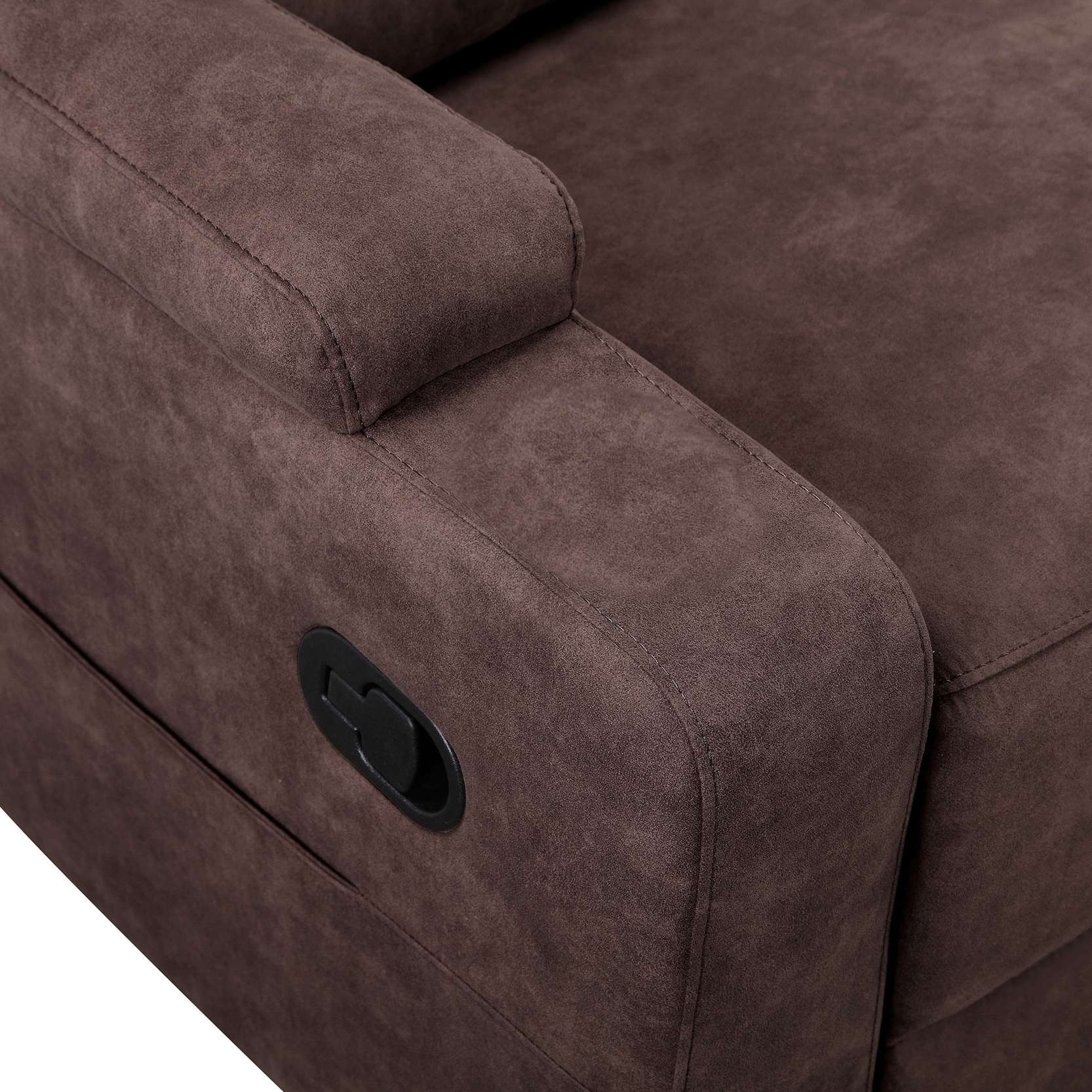 GOODproduct Canapé d'angle »NAPORI Microfaser, Multimediasofa, L-Form« fonction relax manuelle ou électrique, USB-A pour la version électrique, coffre de rangement
