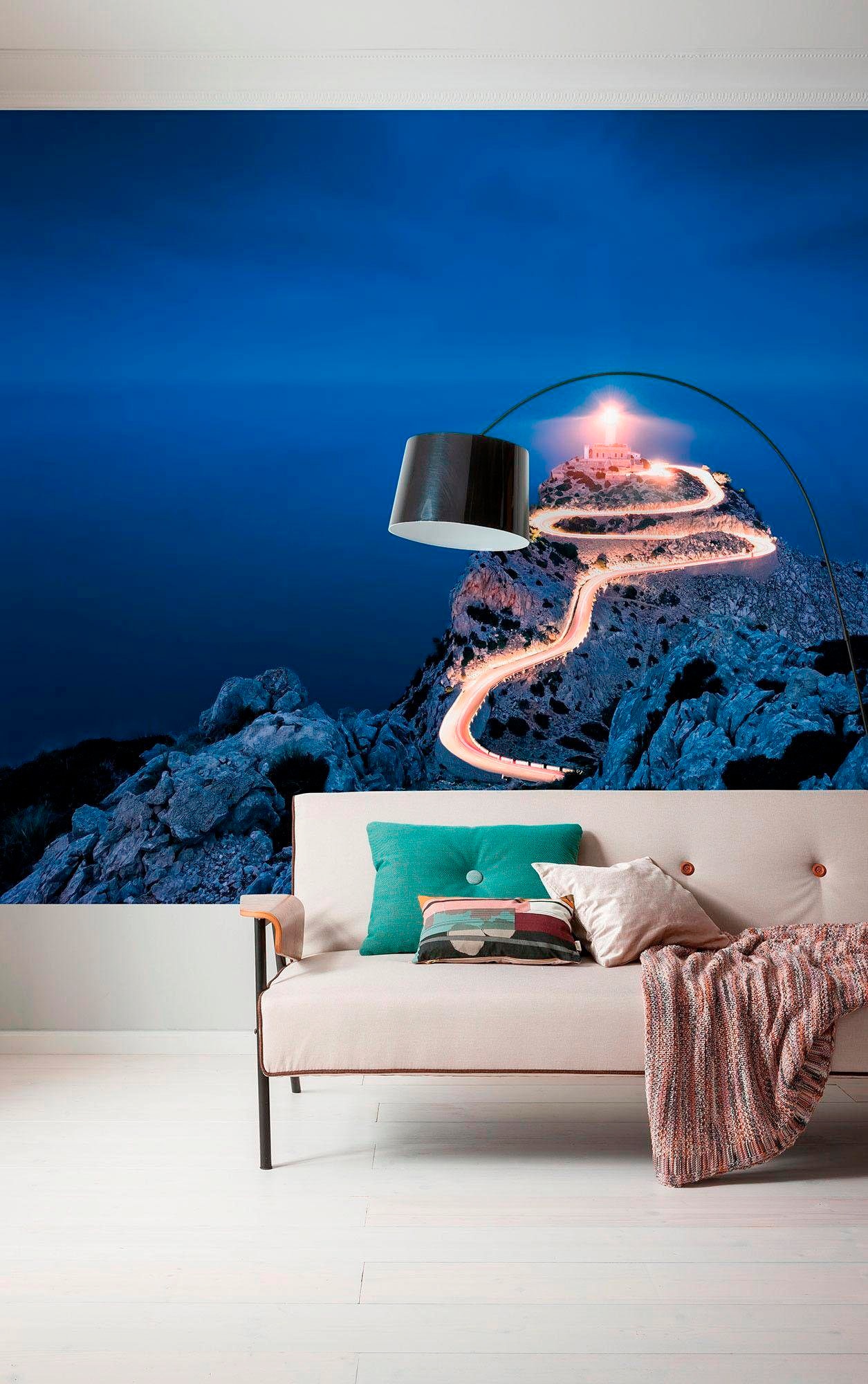 Komar Papier peint intissé »Digitaldruck Vlies -  Cap Formentor - Grösse 200 x 150 cm« imprimé Wohnzimmer, Schlafzimmer