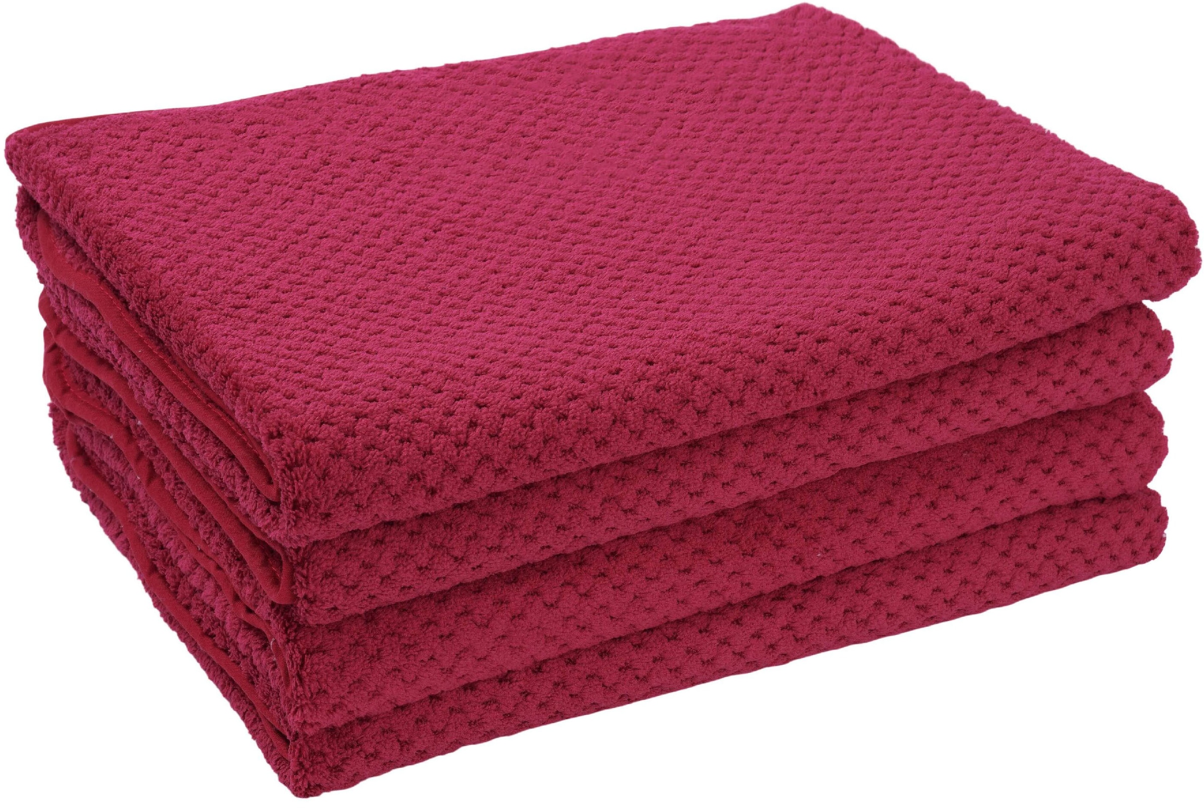 GOODproduct Serviettes »Parris, diverse Grössen, ideal als Sporthandtuch, Reisehandtuch« sehr leicht, kompakt, schnelltrocknend, Mikrofaser, mit Waffelmuster