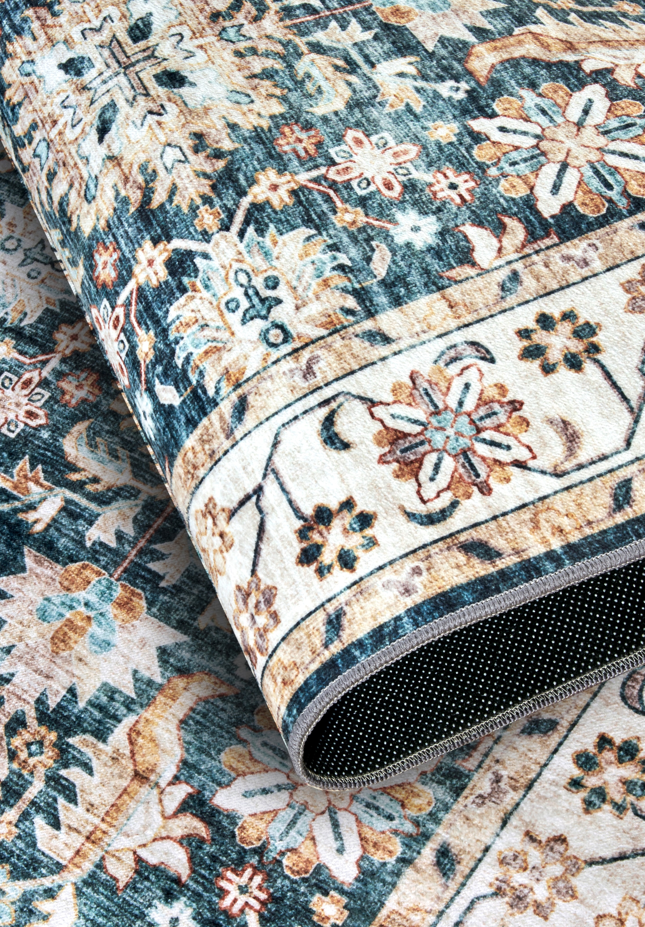 ELLE DECORATION Tapis »Saveh« Rectangulaire 5 mm Höhe Kurzflor, Anti Rutsch, Vintage, Klassisch, Wohnzimmer, Flur