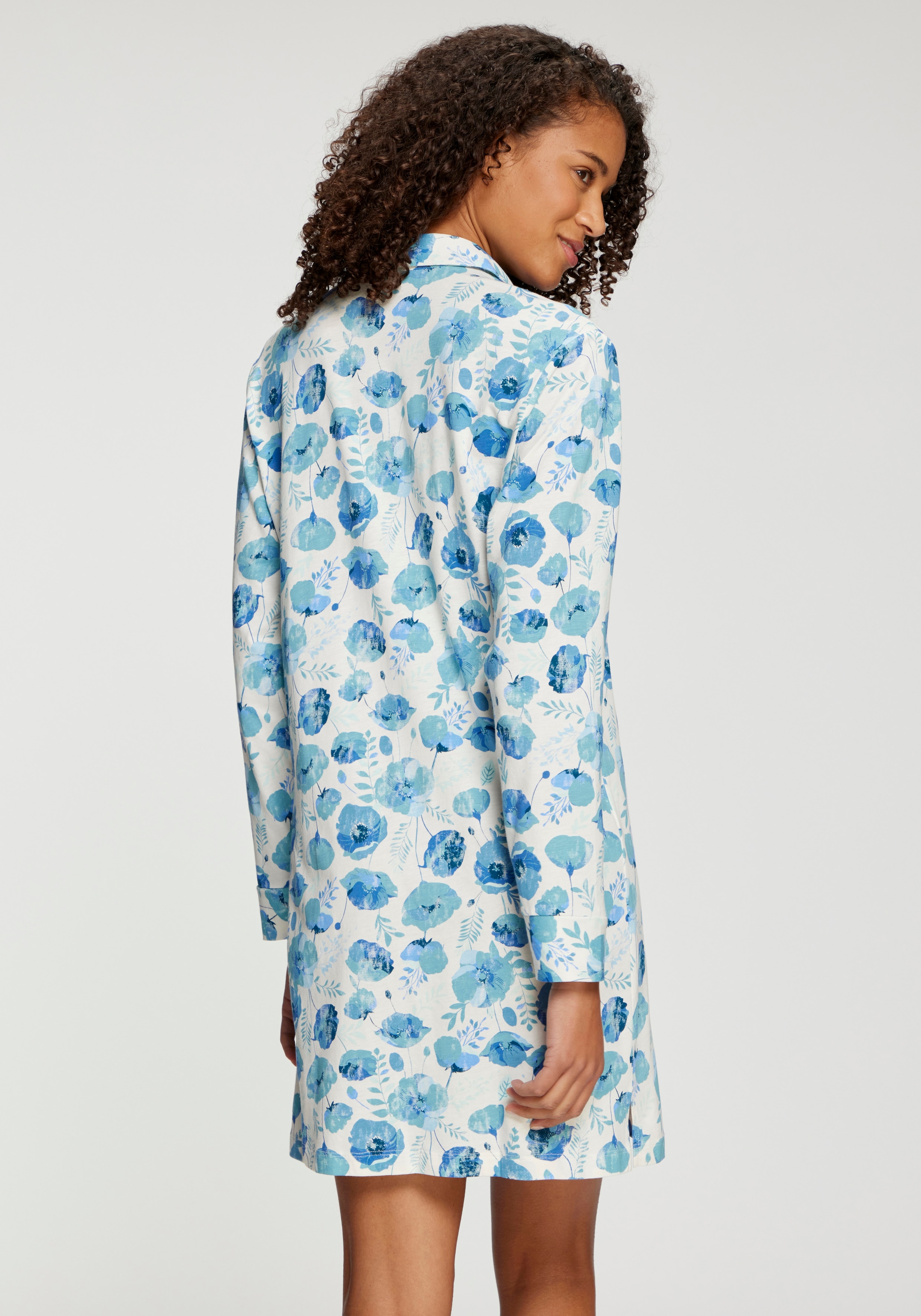 Vivance Dreams by Lascana Chemise de nuit 1 tlg. Poche poitrine avec patte de boutonnage continue