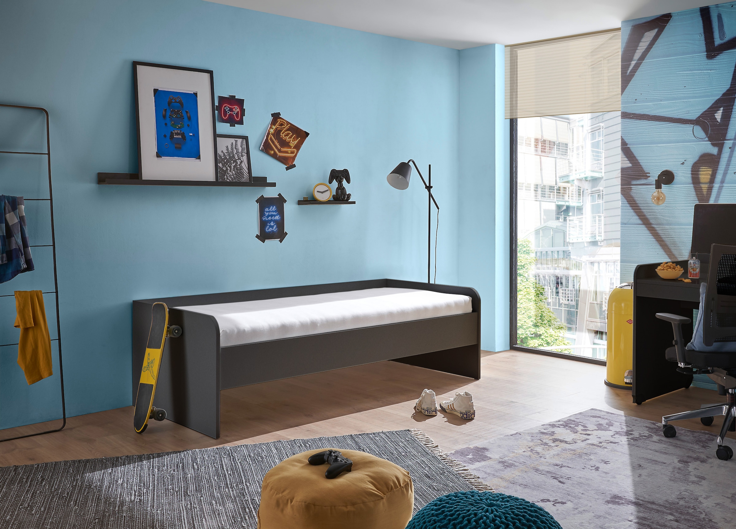 Begabino Sommier »Karla Einzelbett, Jugendbett« 90x200 cm, lit en 3 coloris