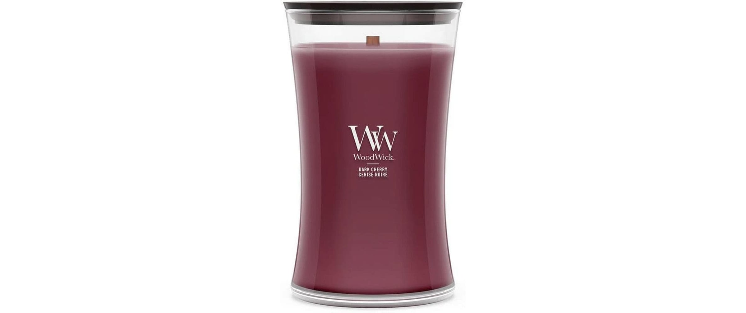 Woodwick Bougie parfumée »Dark Cherry Large Jar«