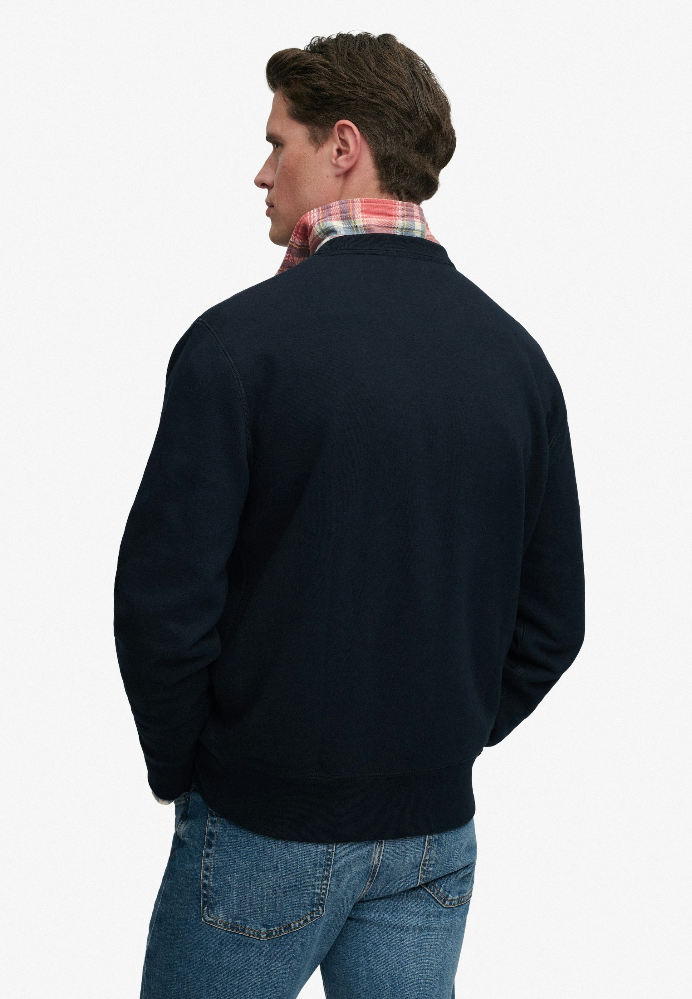 Superdry Sweat-shirt »ESSENTIAL STACKED LOGO CREW«, mélange de coton
