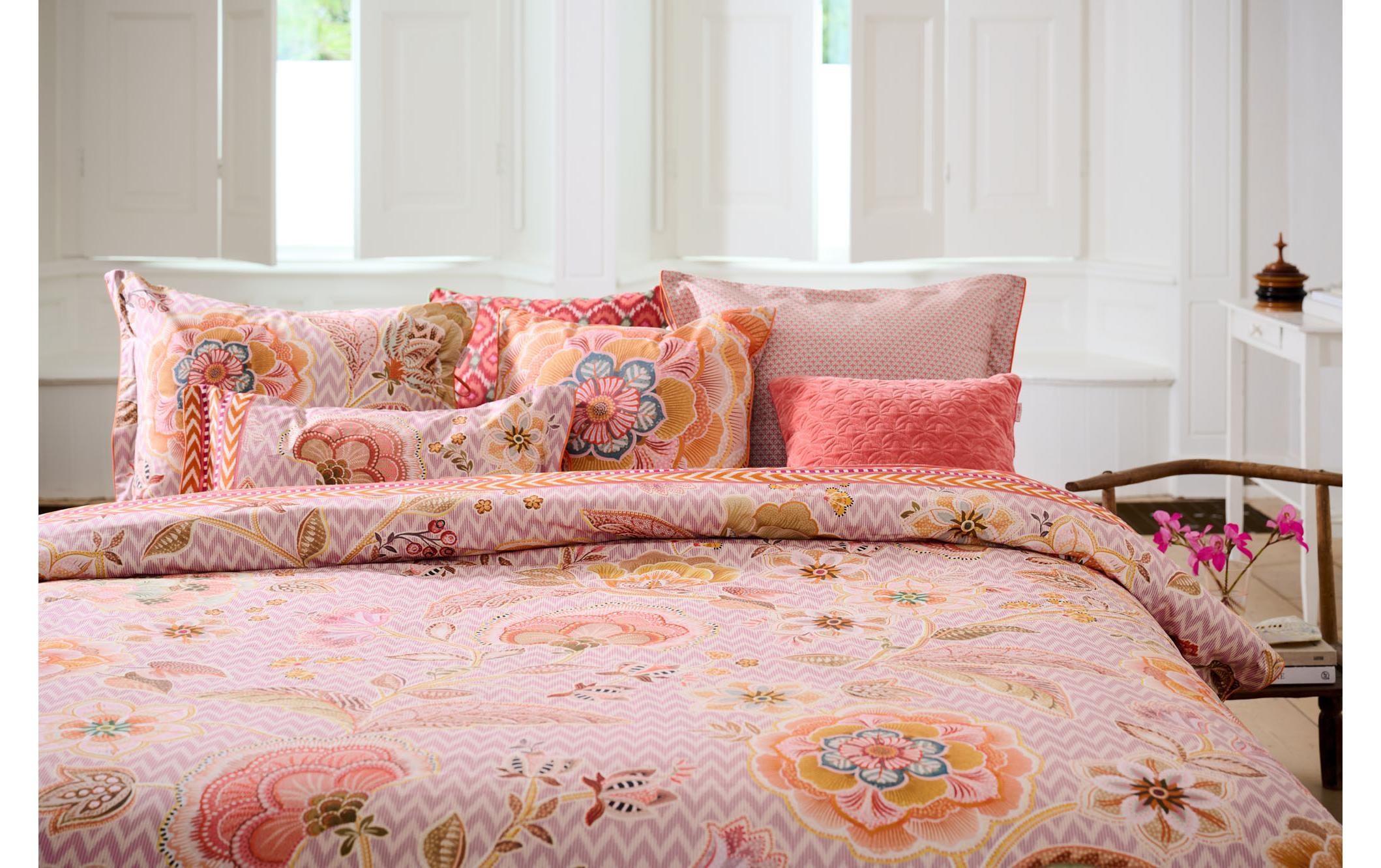 PiP Studio Kissenbezug »Hakuna« Wendekopfkissenbezug mit Blumenmuster aus Baumwoll-Perkal