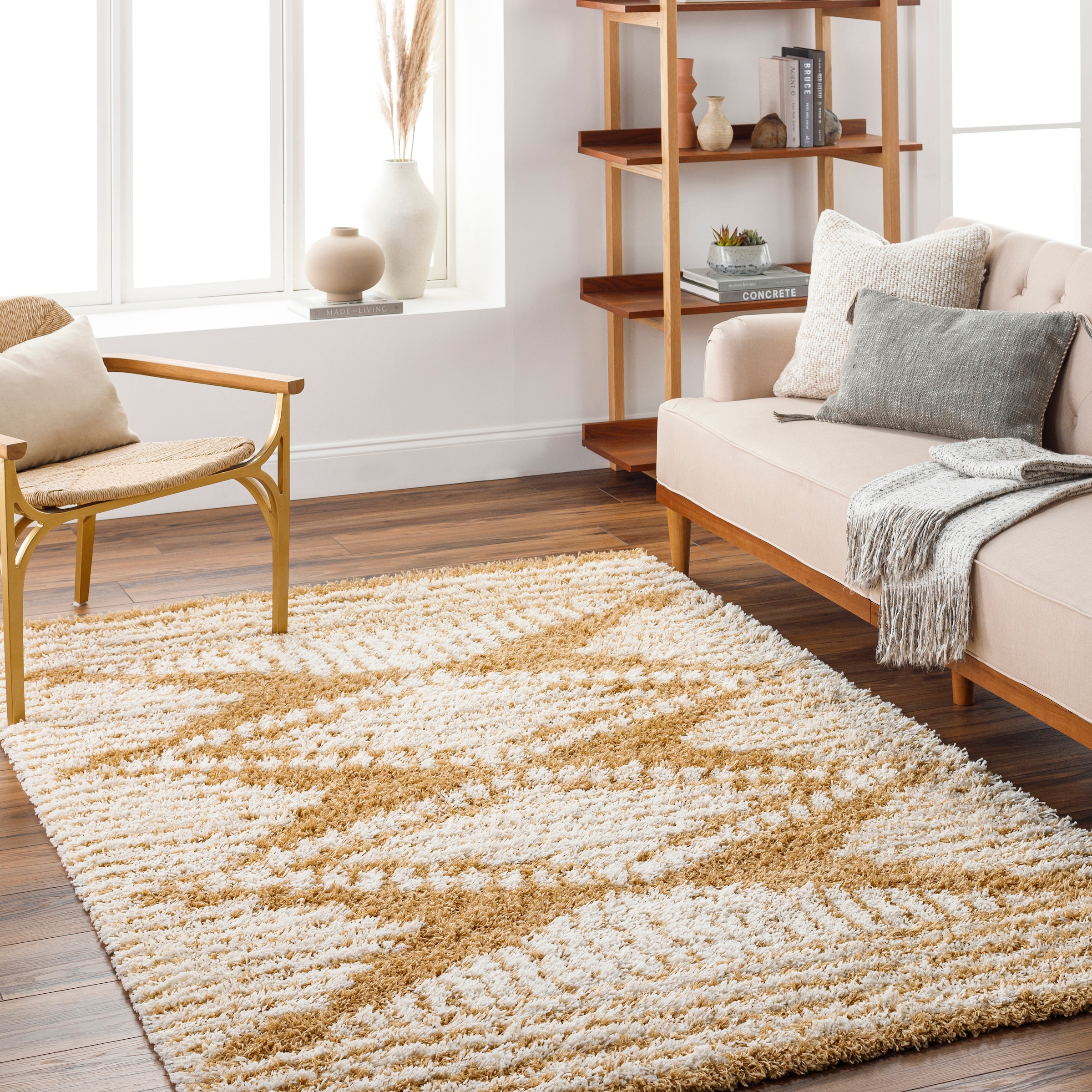 Livabliss Tapis »TUZLA« Rectangulaire 62,53 mm Höhe Moderner Shaggy Teppich mit besonders weichem Hochflor