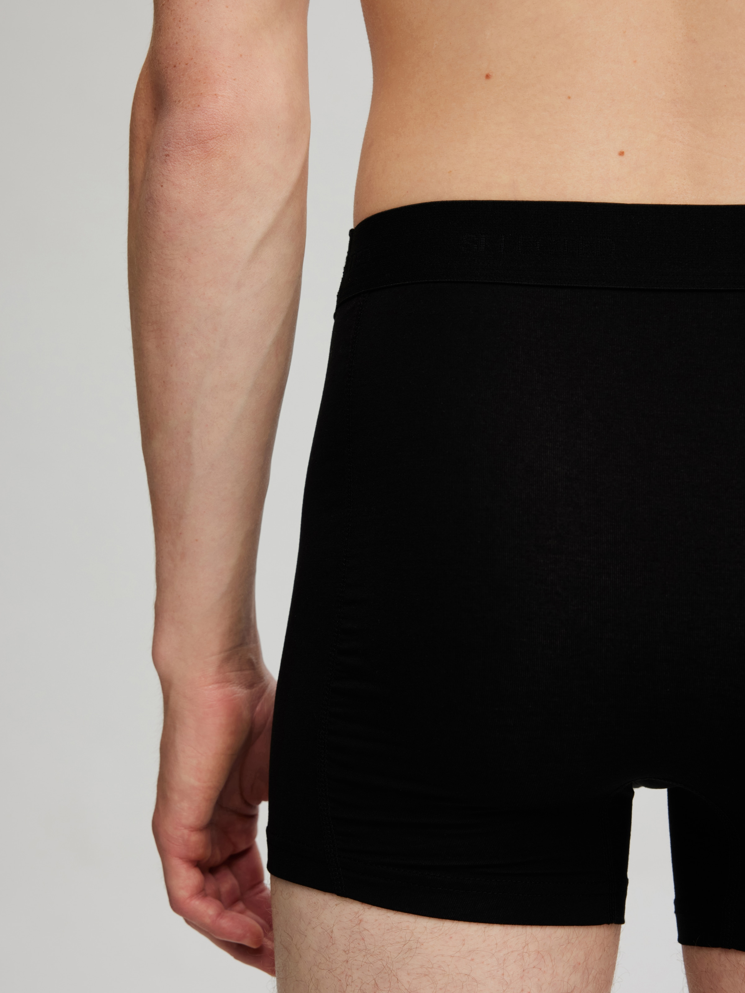 SELECTED Tronc »SLMTHOMAS TENCEL BLEND 3-PACK TRUNK NOOS« Paquet, 3 cuis Materialmix, ekastisch
