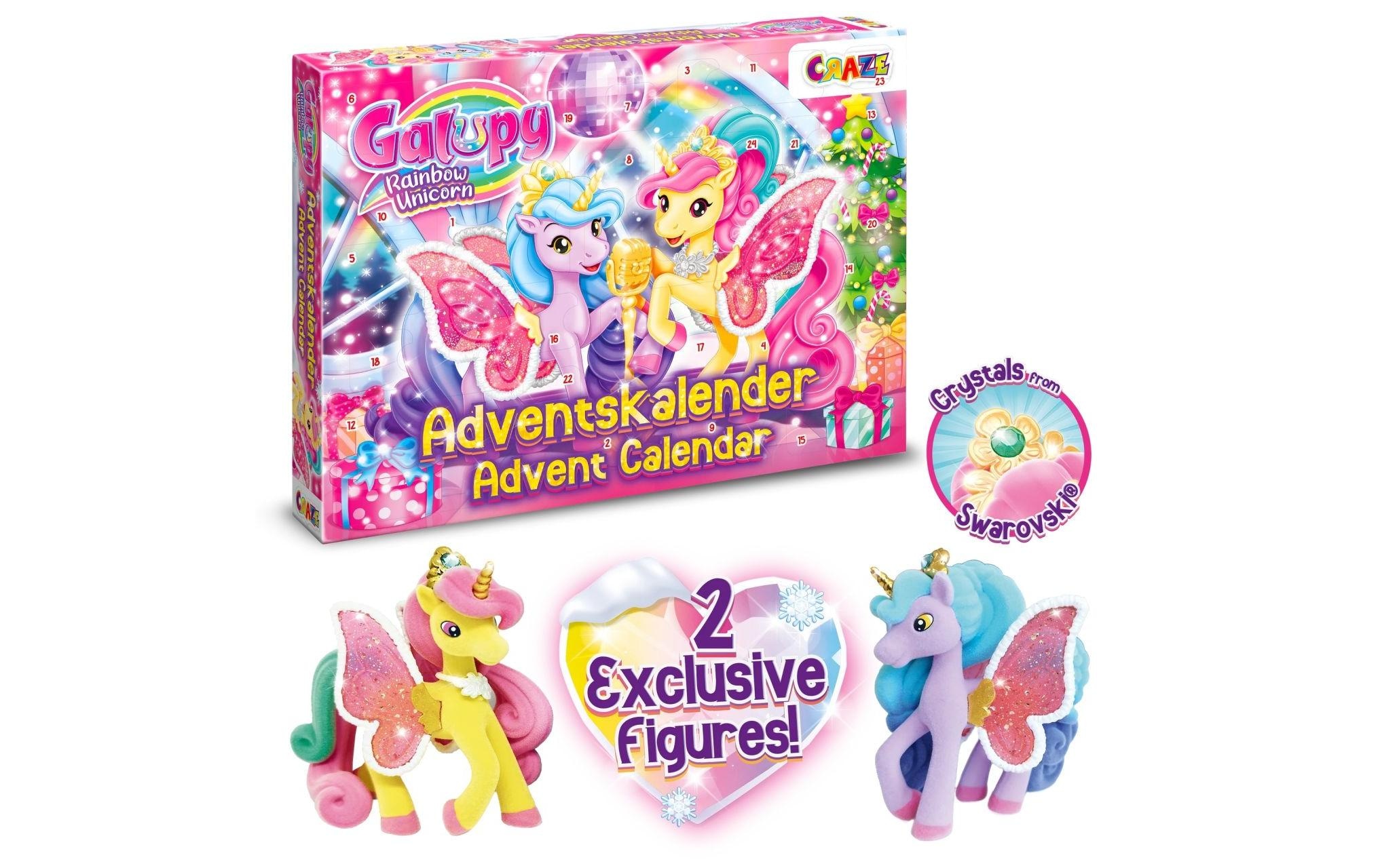 CRAZE Adventskalender »Galupy Rainbow Unicorn« ab 3 Jahren