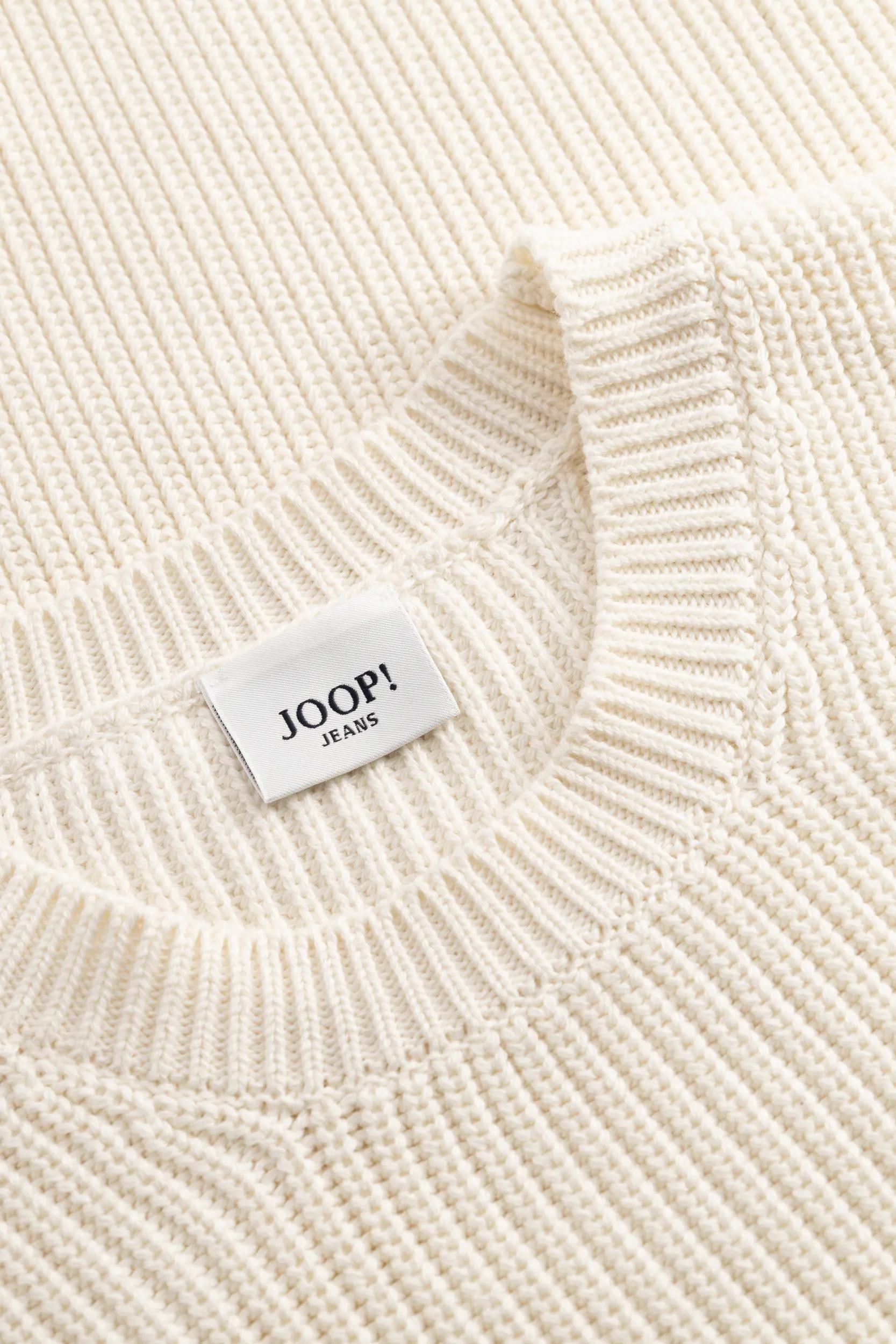 Joop Jeans Pull à col rond »Honaro« en tricot anneaux à perles