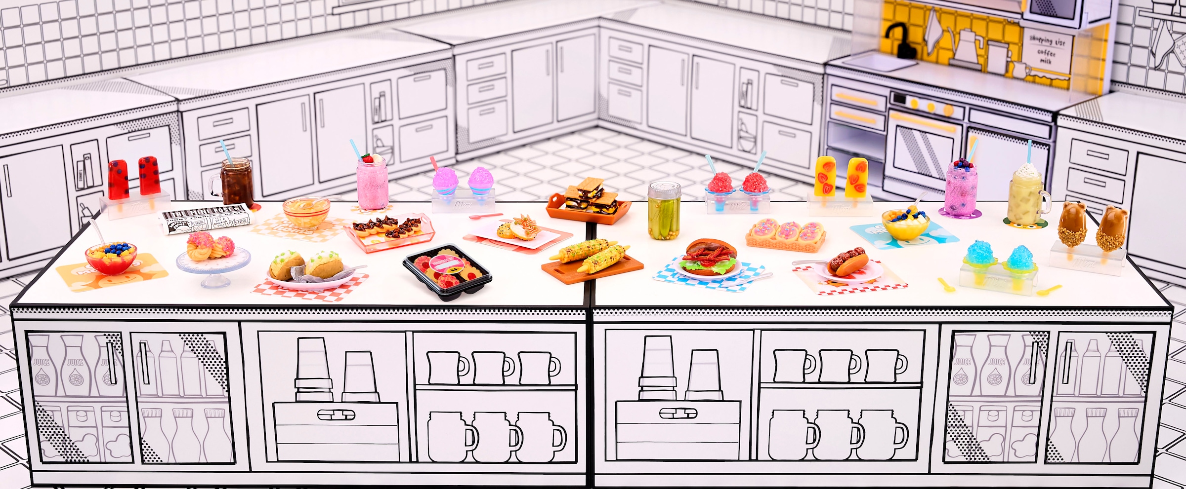 MGA ENTERTAINMENT Set créatif »MGA's Miniverse - Make It Mini Foods: Cafe in PDQ Series 3B« sortierte Lieferung