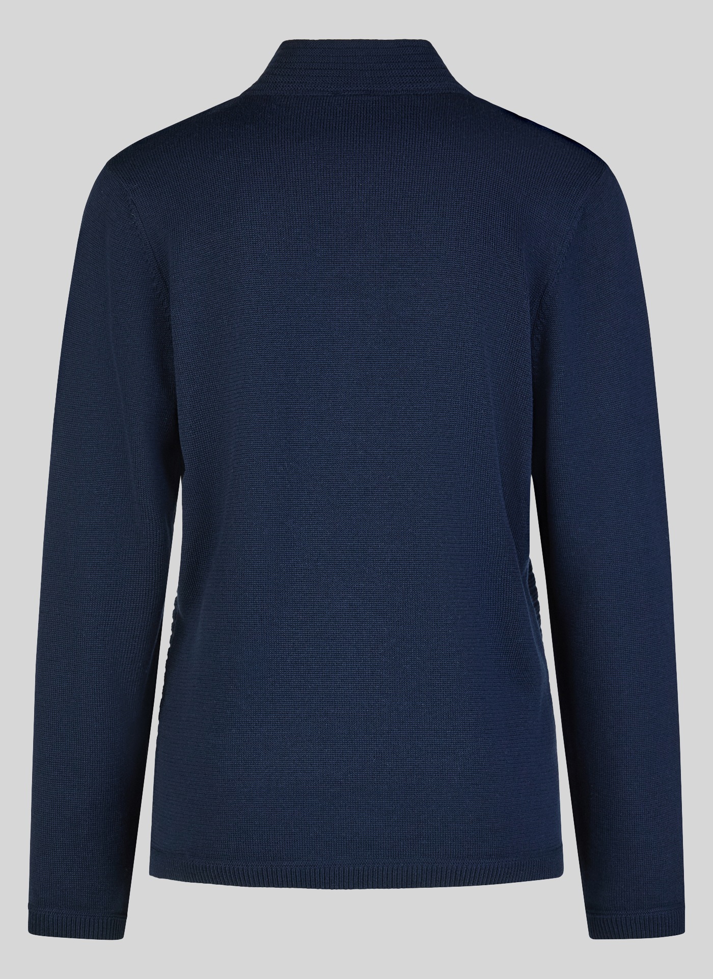 Rabe Veste en tricot avec col montant et fermeture éclair