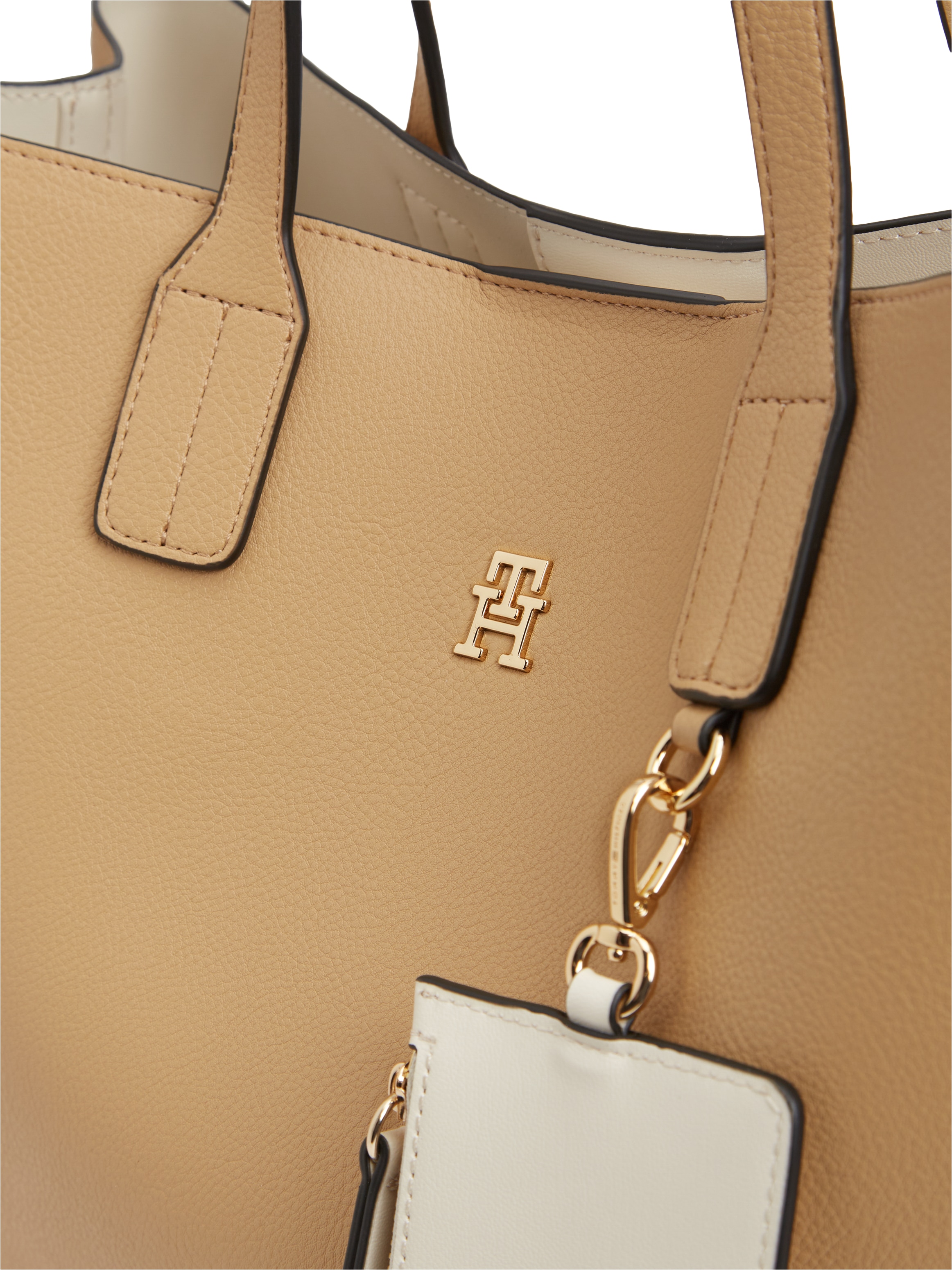 Tommy Hilfiger Sac à bandoulière »TH ICON SATCHEL« Damen Handtasche, Shopper, Satchel mit Taschenanhänger