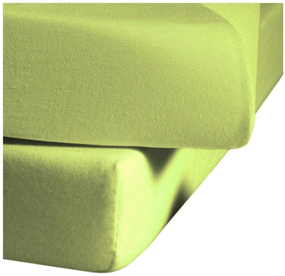 fleuresse Spannbettlaken »Jenny C aus feinfädigem Mako-Jersey« für Matratzen bis 23 cm Höhe