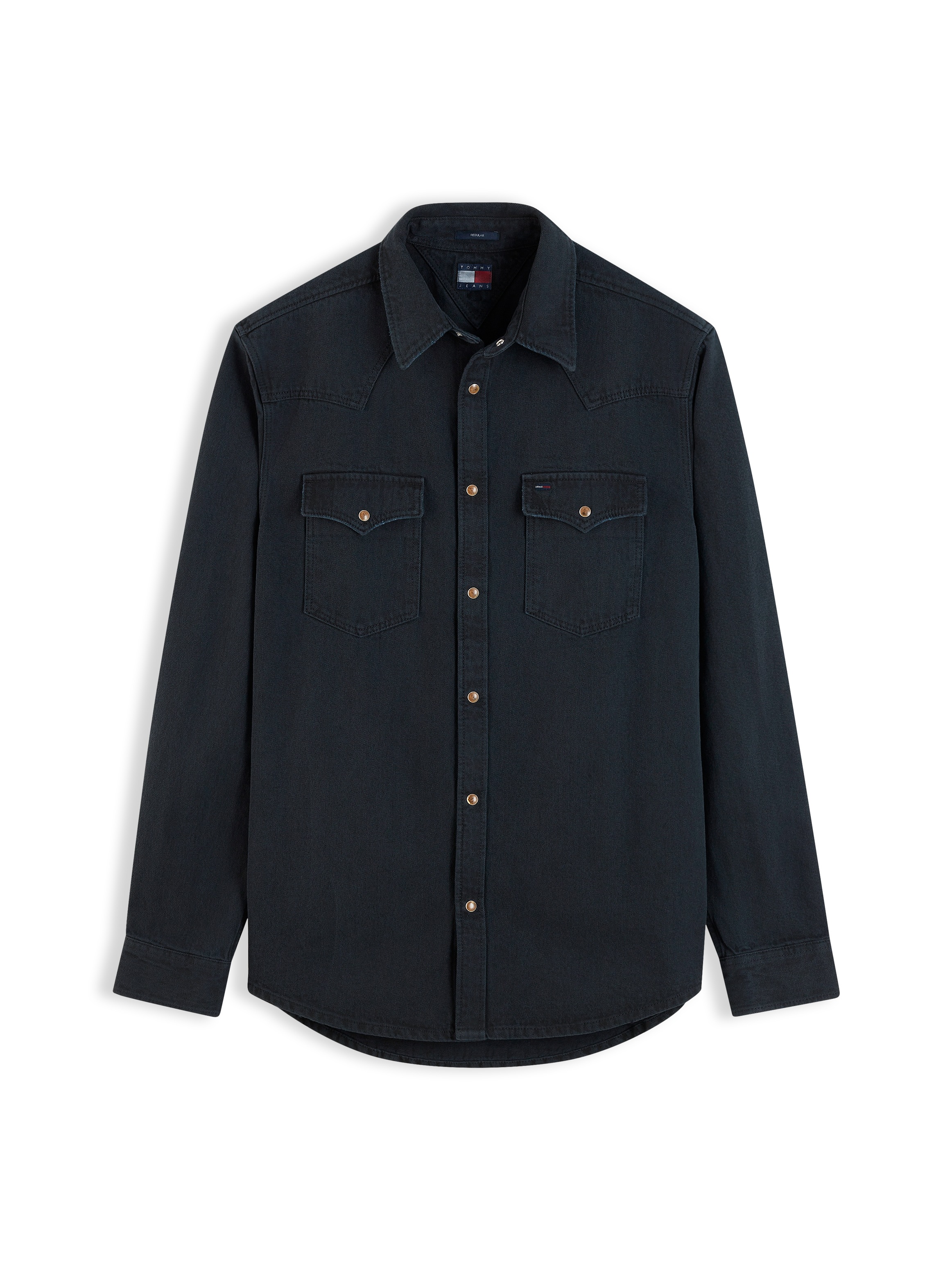Tommy Jeans Langarmhemd »REGULAR WASHED WESTERN SHIRT« Regular fit mit Hemdkragen