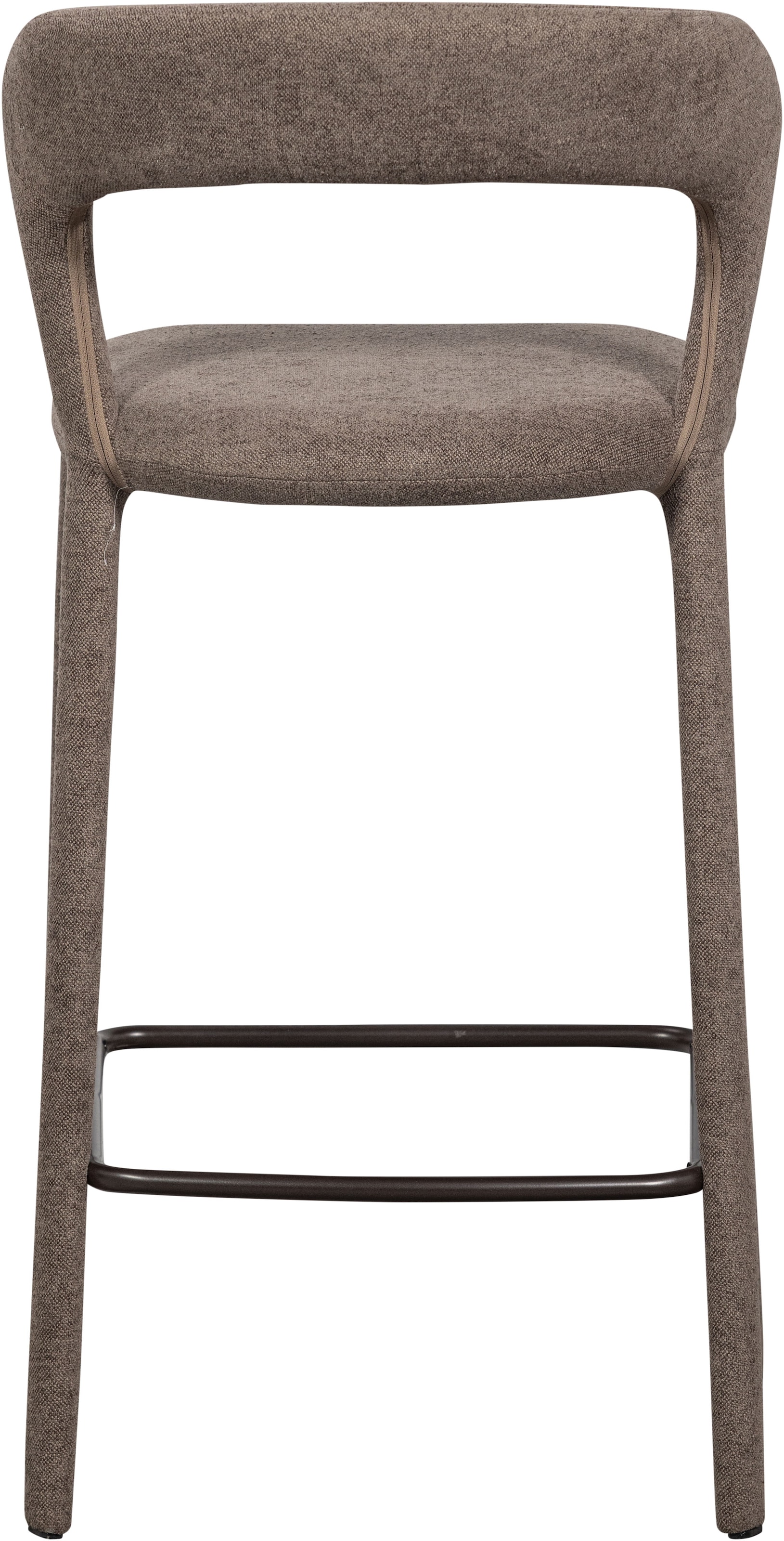 WOOOD Barhocker »Noble mit vollgepolstertem Gestell und Fussstütze B 48 x T 52 x H 95 cm« Gewebter Bezug, Hohe Verschleissfestigkeit, Tragkraft 150 kg