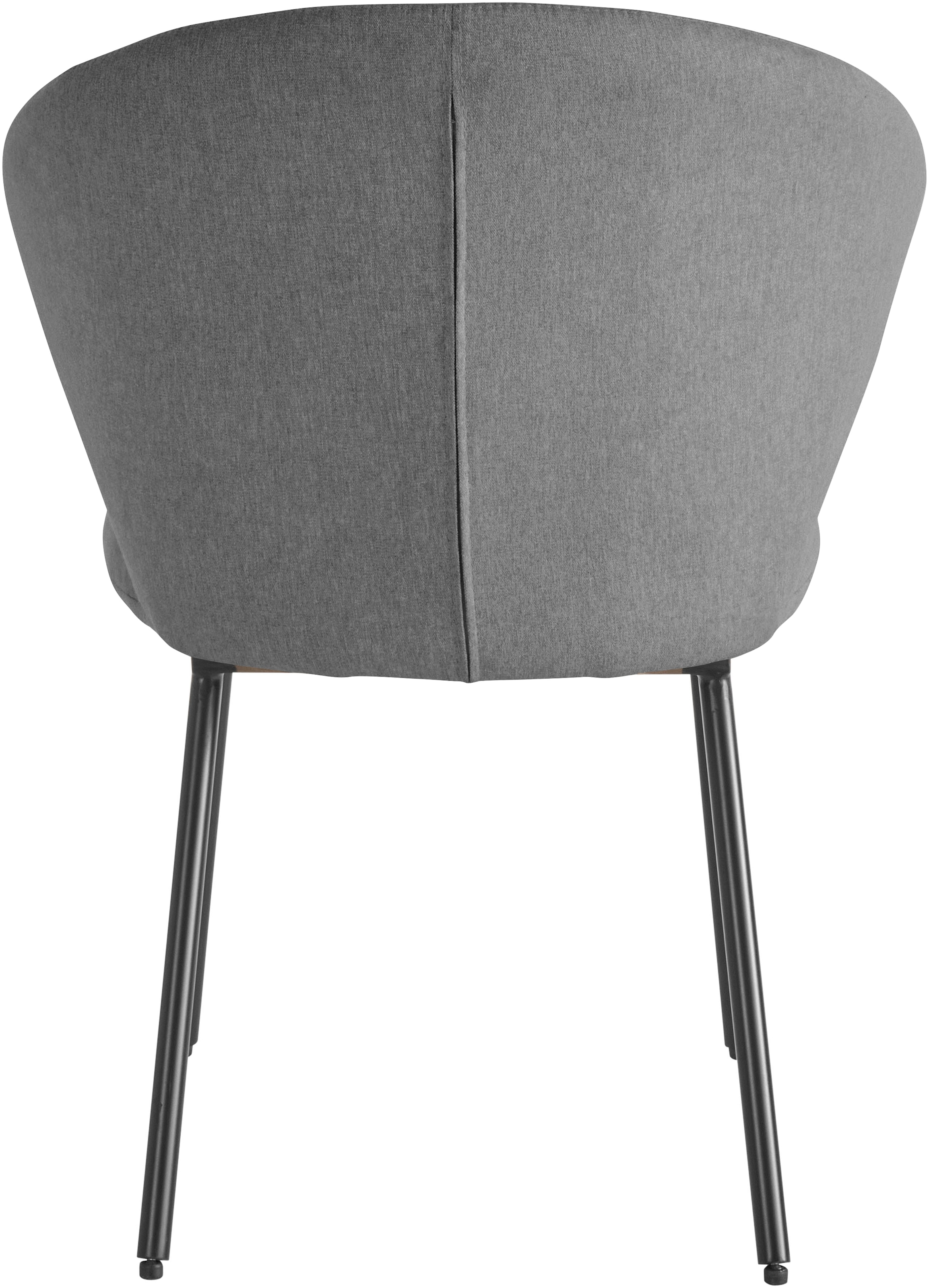 LeGer Home by Lena Gercke Chaise de salle à manger »Galilea« (Ensemble) 2 cuismit elegantem Strukturstoffbezug und stabilem Metallfuss