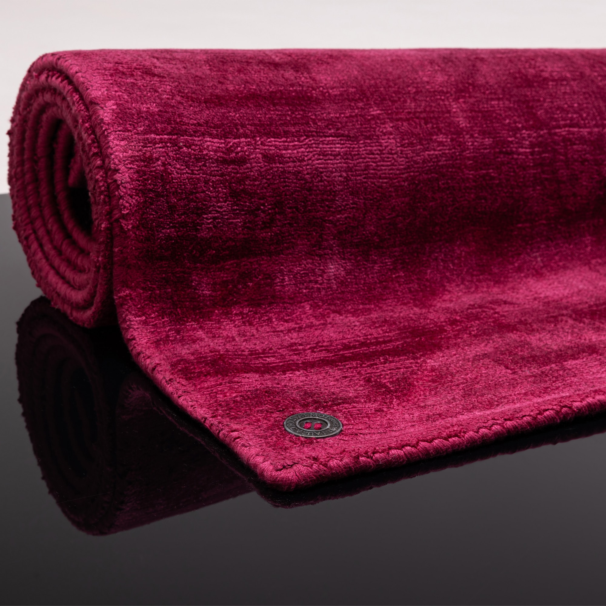 TOM TAILOR HOME Tapis »Shine uni« Rectangulaire 8 mm Höhe Handweb Teppich, 100% Viskose, handgewebt, mit elegantem Schimmer