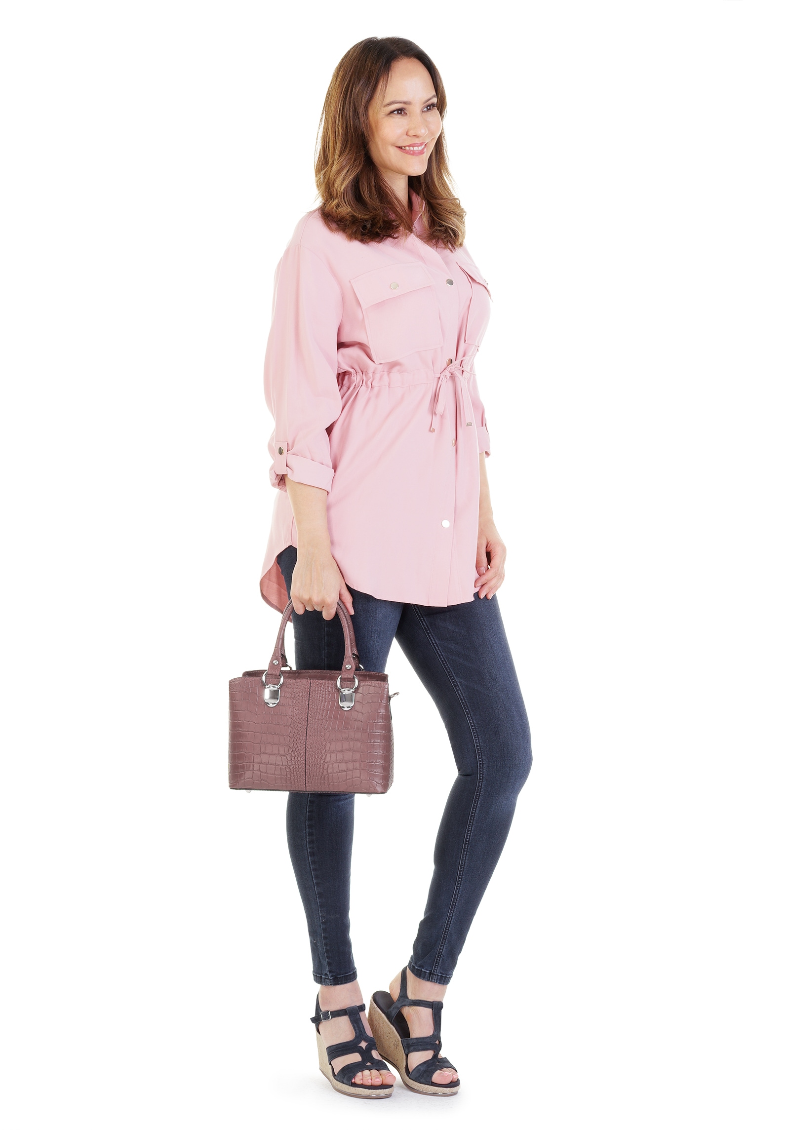 Cluty Sac à bandoulière echt Leder, Made in Italy