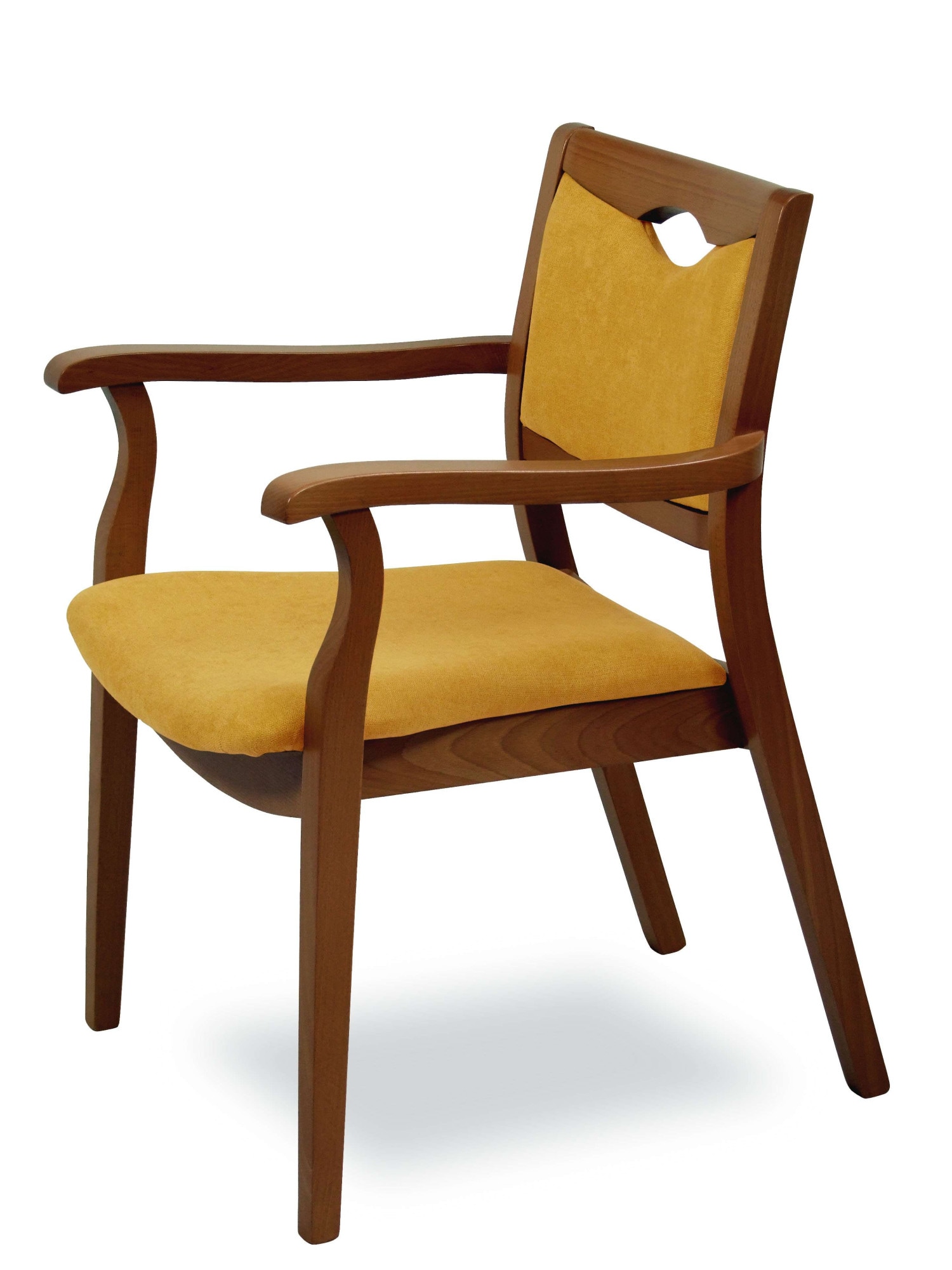 Home affaire Chaise avec accoudoirs »London, Stuhl, Komfortsessel, 3 Gestellfarben, Made in Italy« () 1 cuisextra confortable, ergonomique, tissu déperlant, bois massif