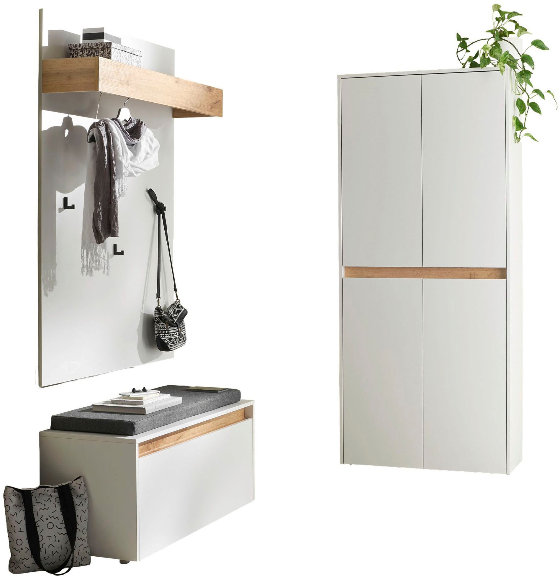 INOSIGN Ensemble de vestiaires »City/Giron, moderne Garderobe, viel Stauraum, ca. 40 Schuhe« Set, 3 cuis tlg.