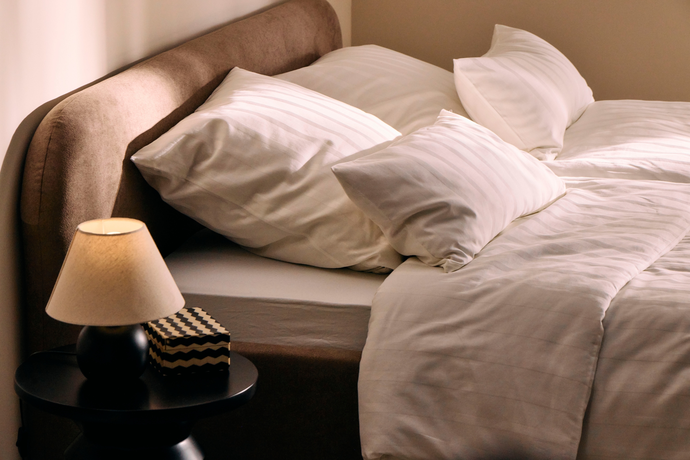 LeGer Home by Lena Gercke Bettwäsche »Leonore« 2 Stk. tlg. Mako-Satin Streifen aus 100% Baumwolle, Grösse ab 135x200 cm