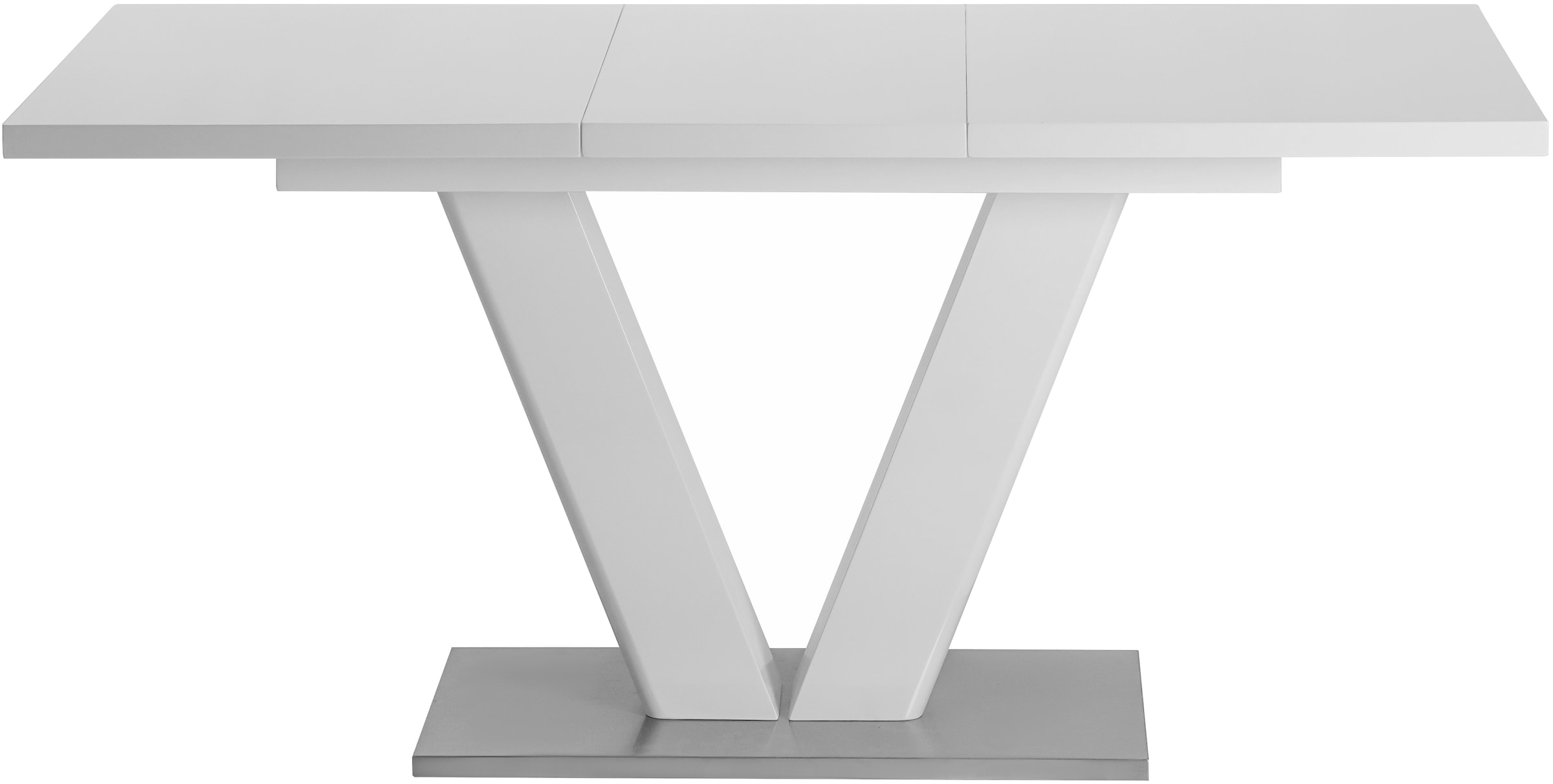 GOODproduct Essgruppe »Elbach, TOPSELLER!, OTTOs Choice« Set, 5 Stk. tlg. ausziehbar 120-160 cm, Hochglanz, Tischgruppe Freischwinger