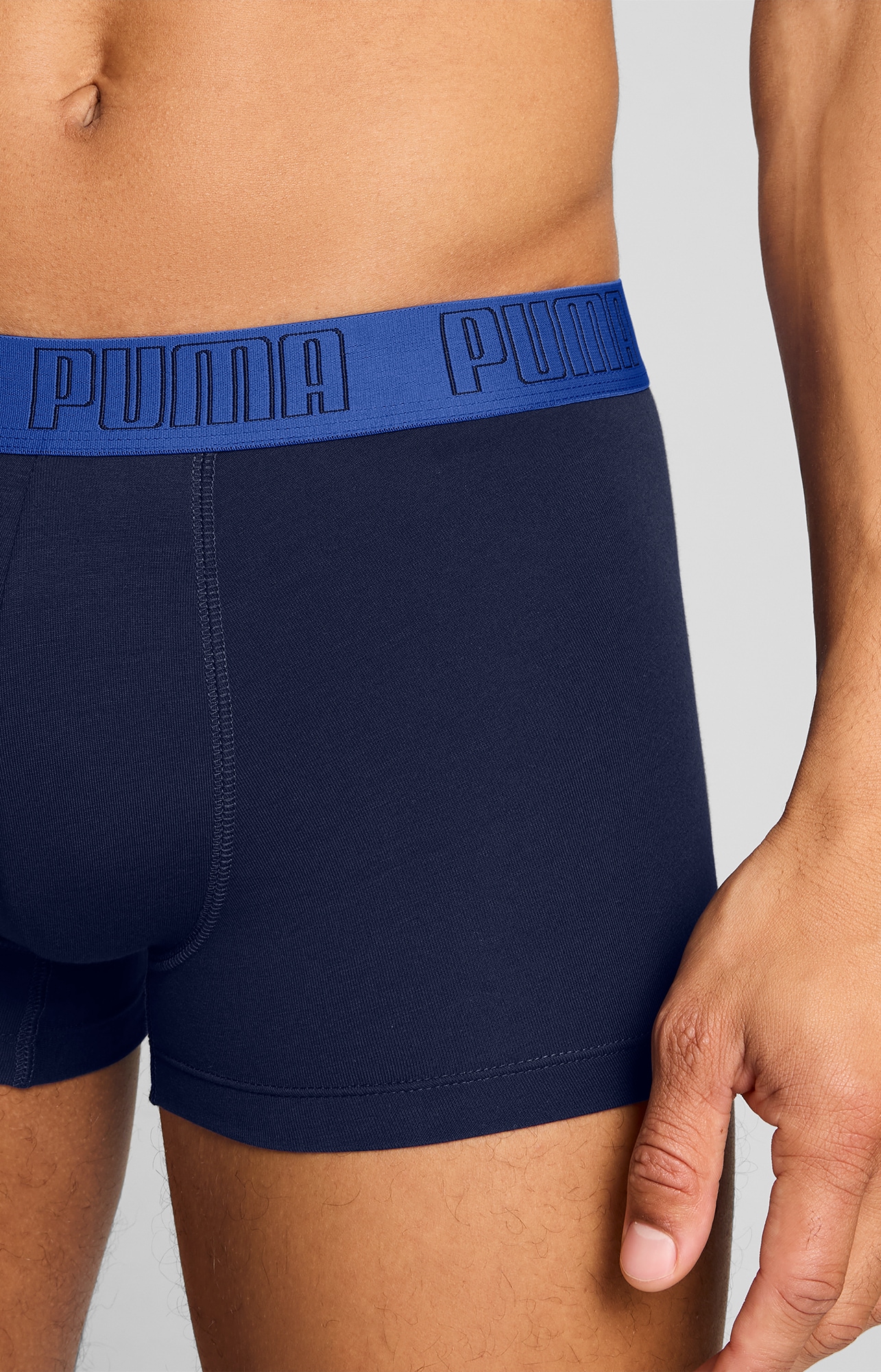 PUMA Trunk »PUMA MEN EVERYDAY TRUNKS 2P« Packung,  mit kontrastfarbigem Webbund