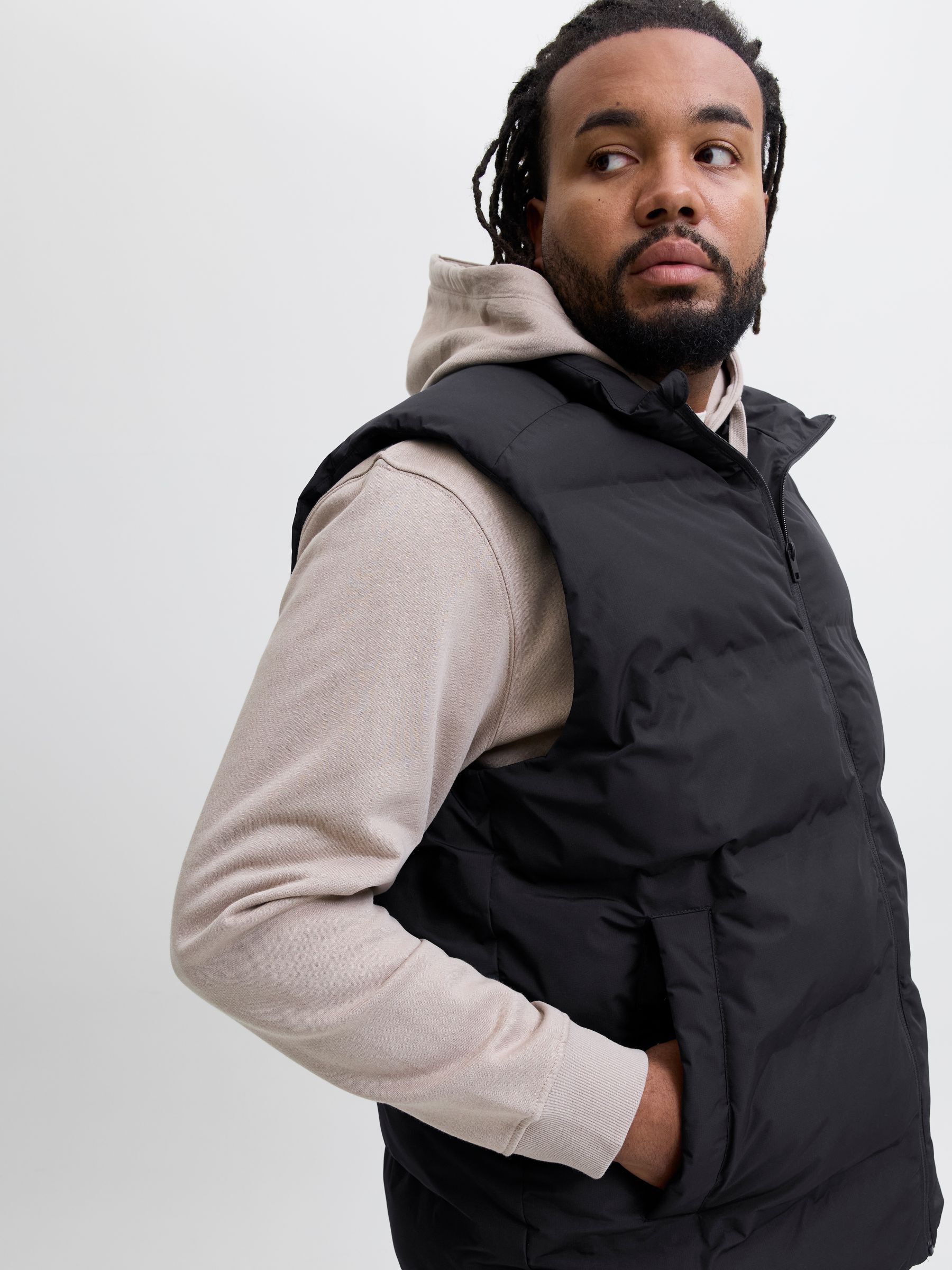 Jack & Jones PlusSize Gilet matelassé »JJESOHO BODYWARMER COLLAR SN PLS«