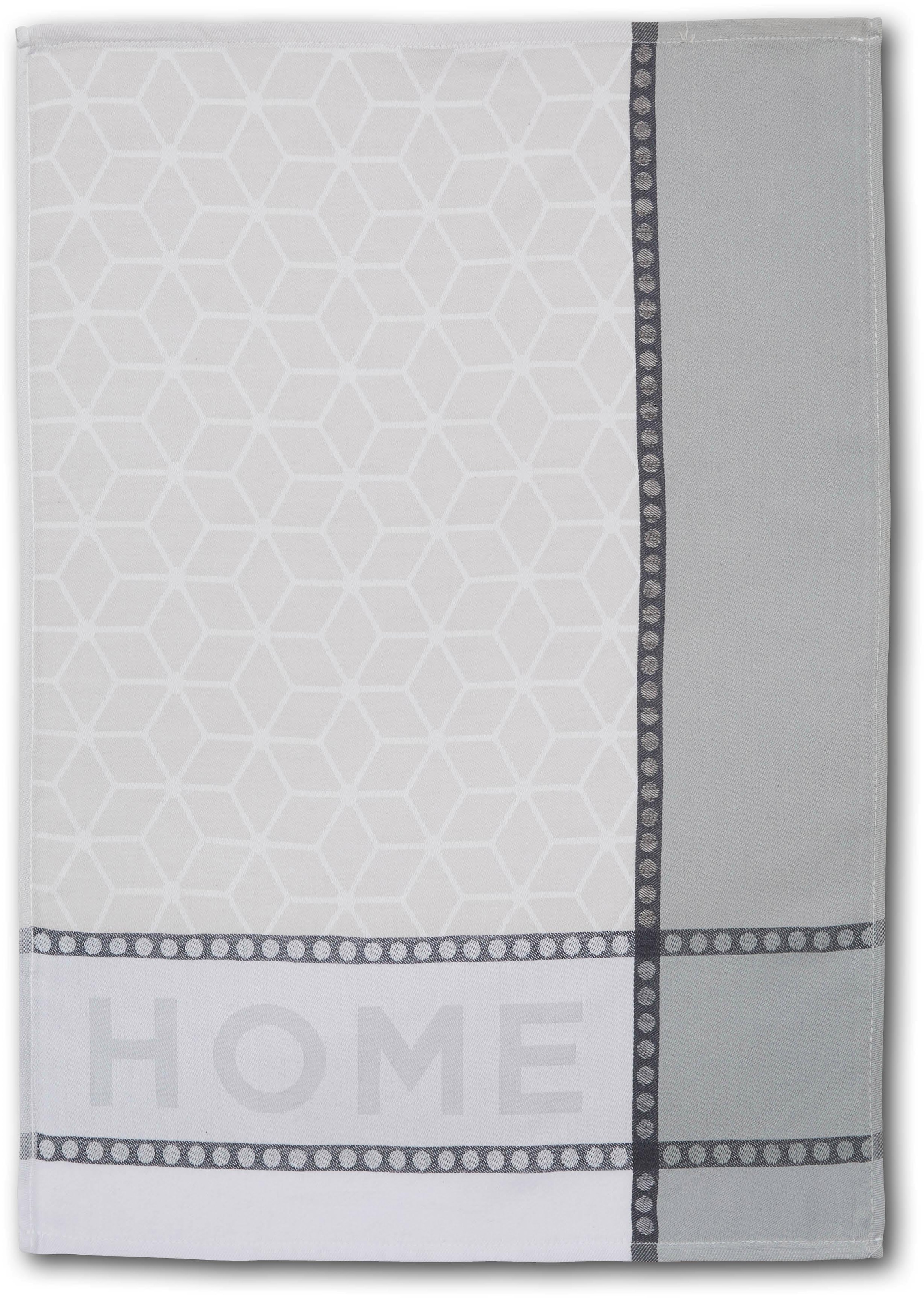 Dyckhoff Chiffon à vaisselle »HOME / KITCHEN, Masse je Tuch ca. 50x70 cm« mit zwei verschiedenen Motiven