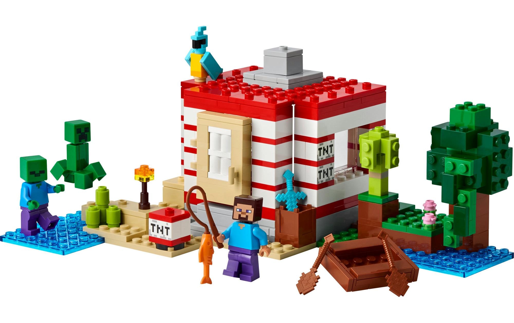 LEGO® Spielbausteine »Minecraft Das TNT-Dschungelhaus 21275«
